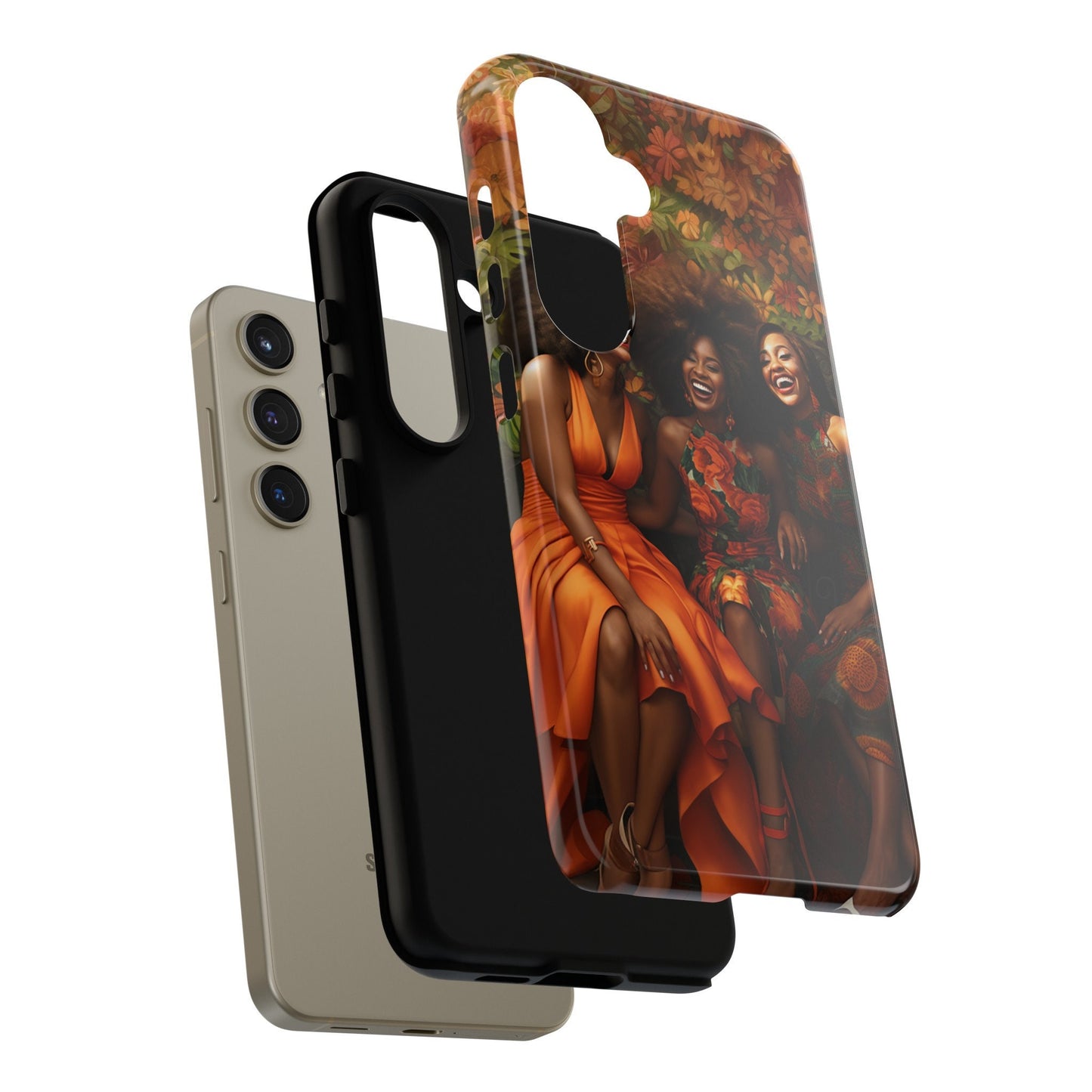 Samsung Galaxy S24 Samsung Galaxy S24 Plus Samsung Galaxy S24 Ultra Tough Cases African American Women Black Woman Sisters Friends Reunion