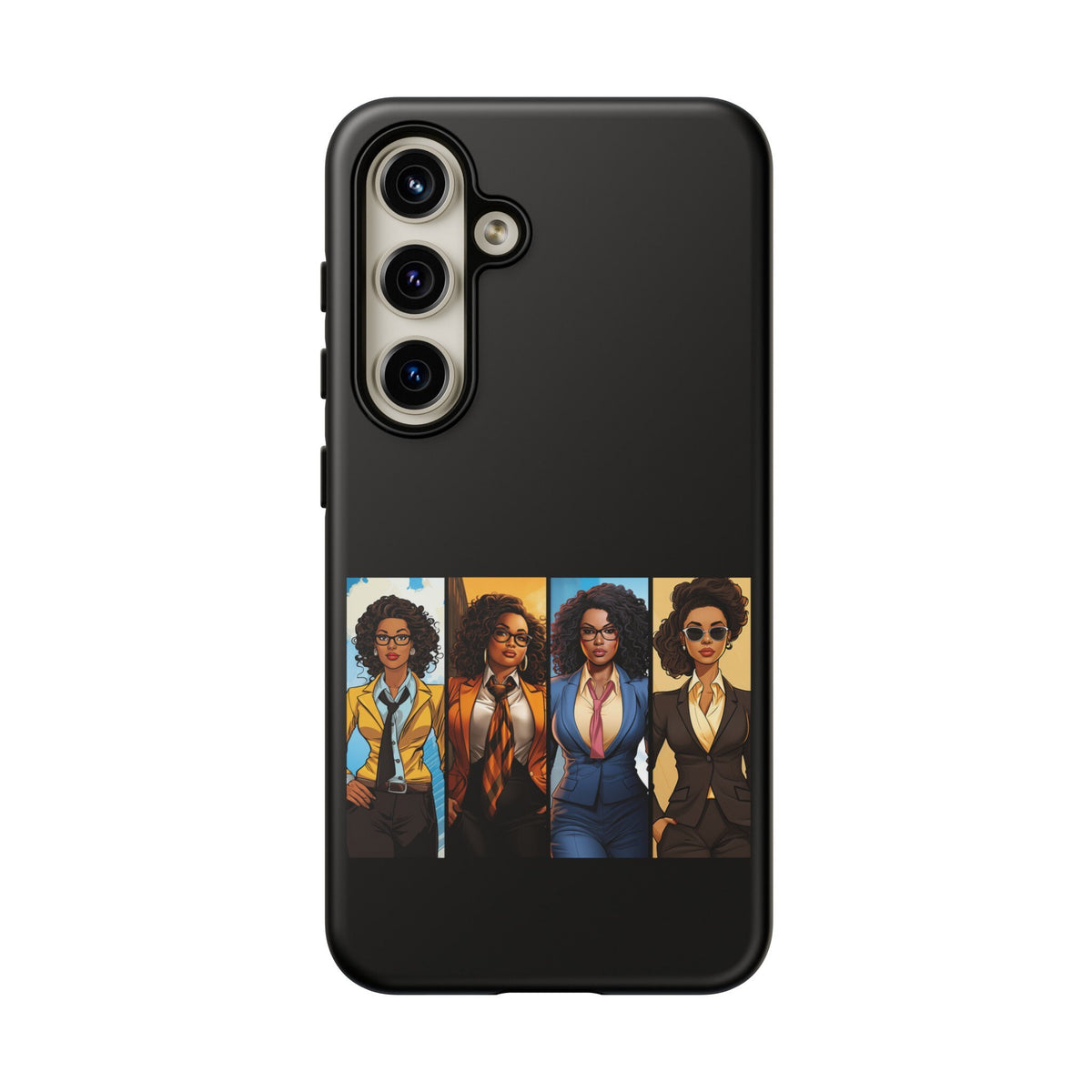 Samsung Galaxy S24 Samsung Galaxy S24 Plus Samsung Galaxy S24 Ultra Tough Cases African American Black Women Superheroes Strong Black Women