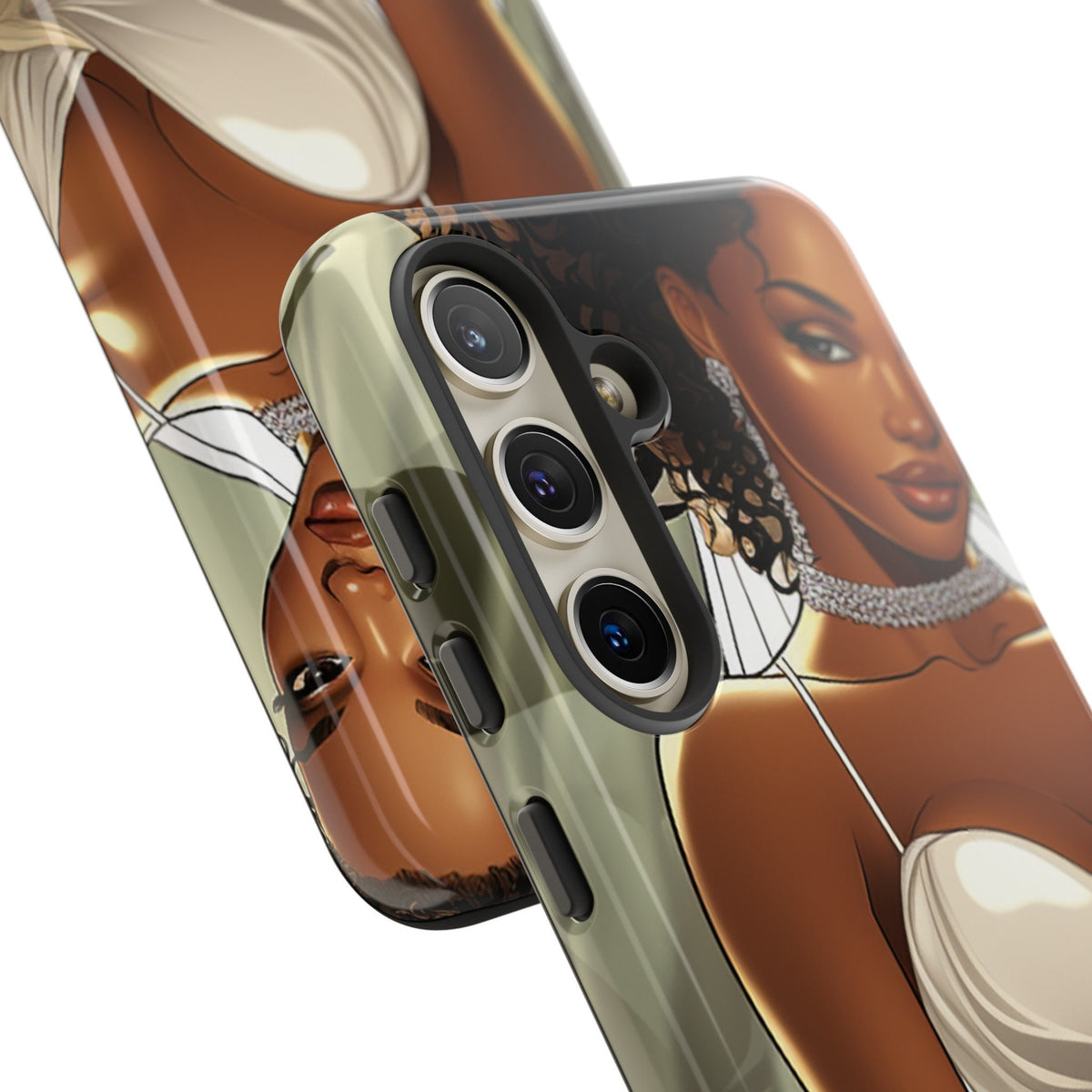 Samsung Galaxy S24 Samsung Galaxy S24 Plus Samsung Galaxy S24 Ultra Tough Case African American Bride Black bride wedding Dress Wedding Gown