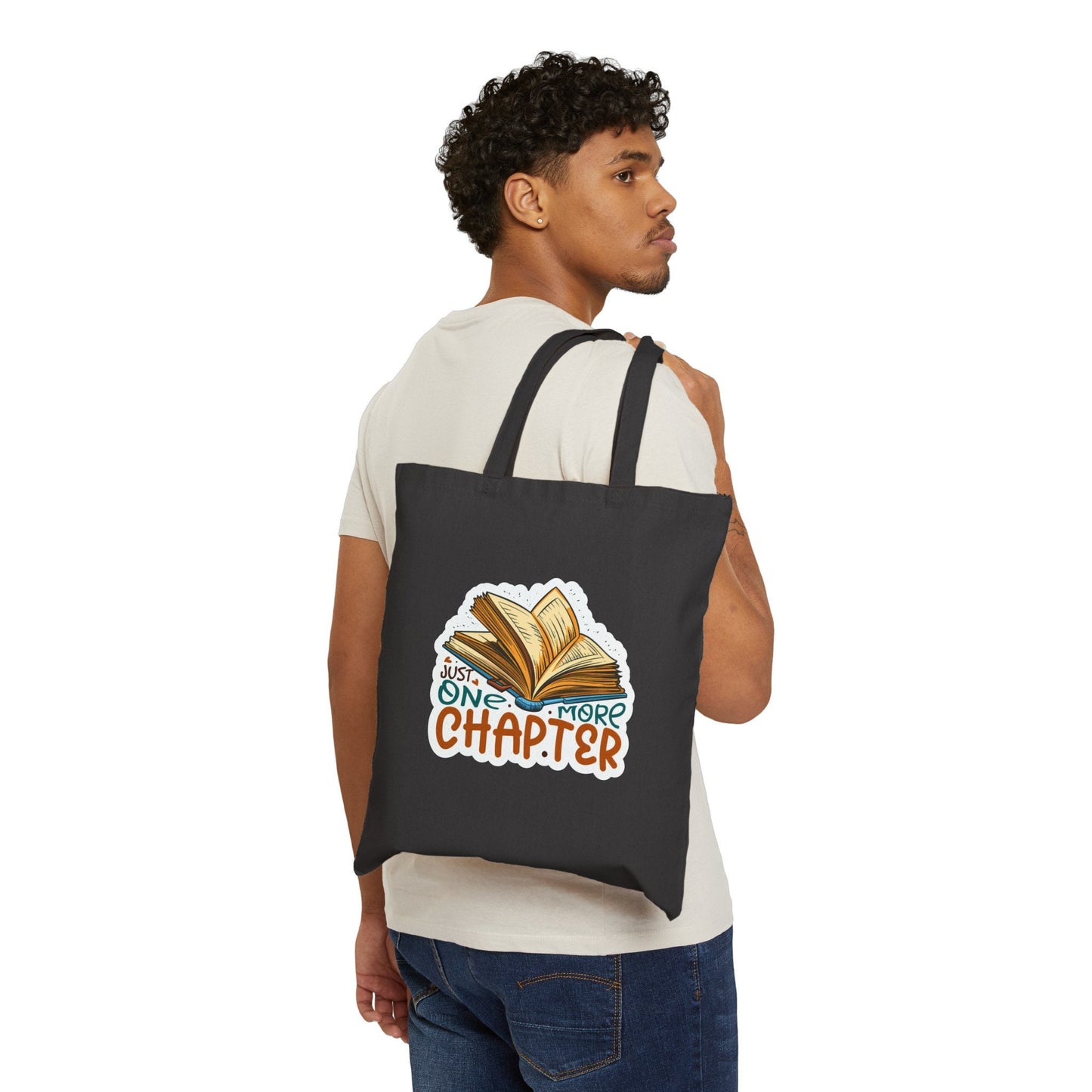 One More Chapter Cotton Canvas Tote Bag Reader Gift Library Tote Bag Book Bag Shopping Tote