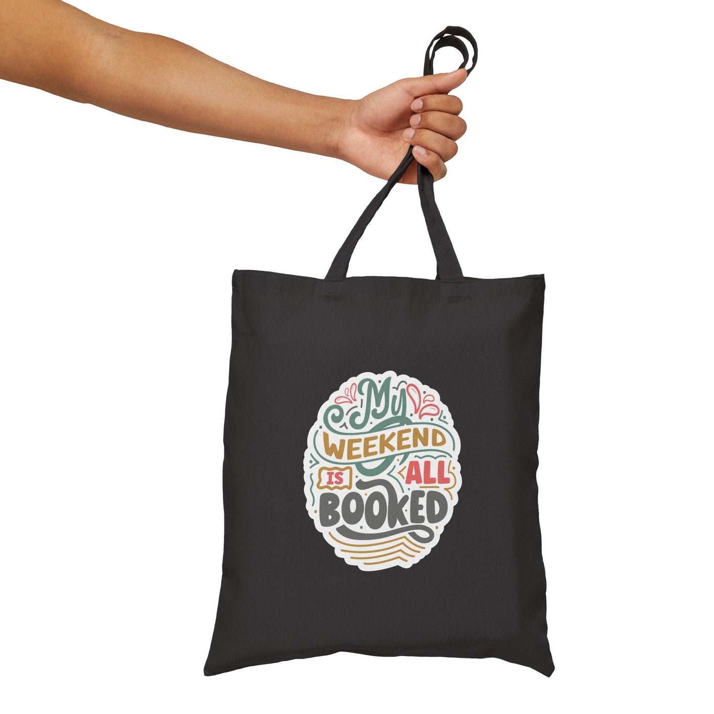 my Weekend Is Booked Gift for Reader Cotton Canvas Tote Bag Shopping Bag Library Book Tote Bag Book Dragon gift