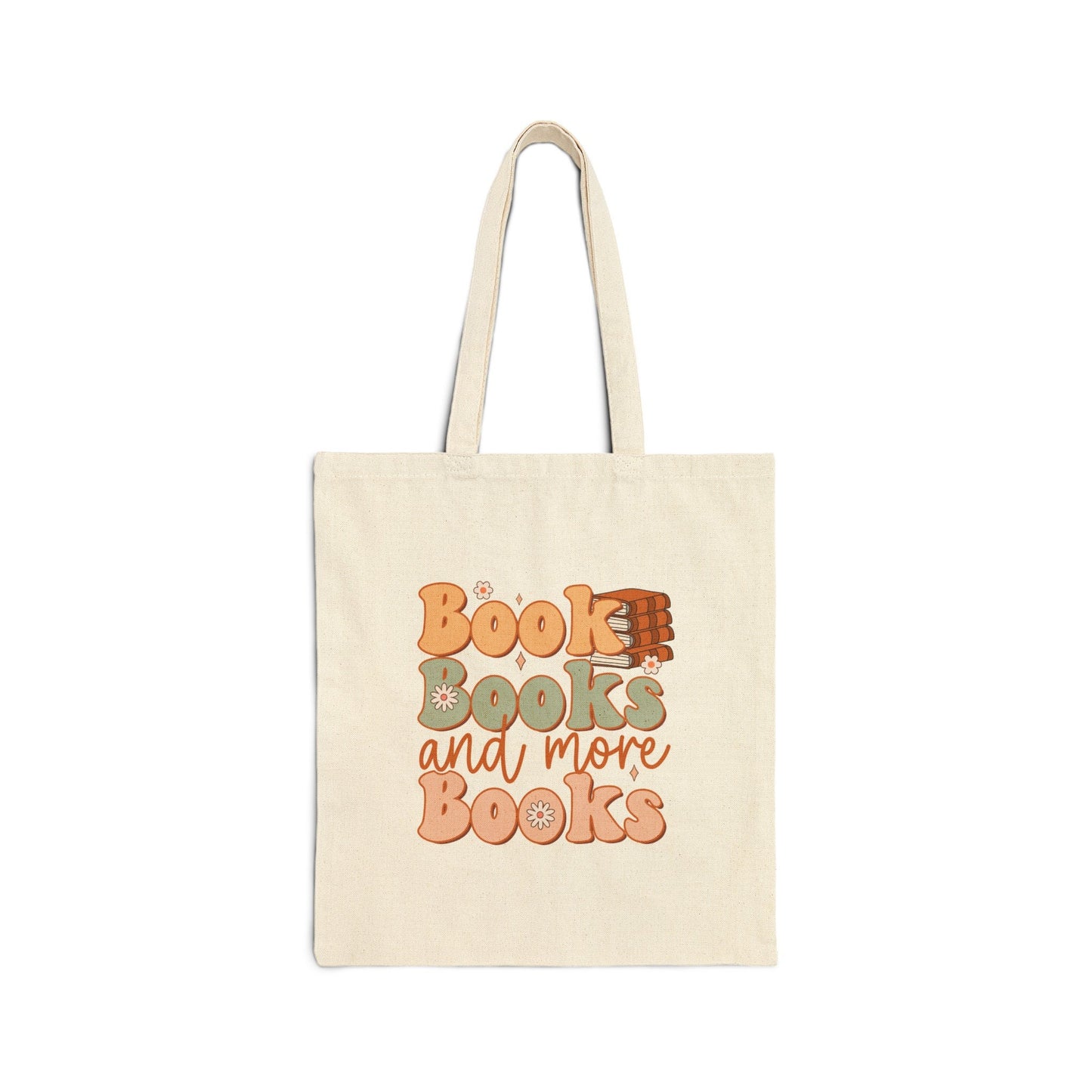 Books, Book, and More Books Power Reader Book Dragon Gift Cotton Canvas Tote Bag
