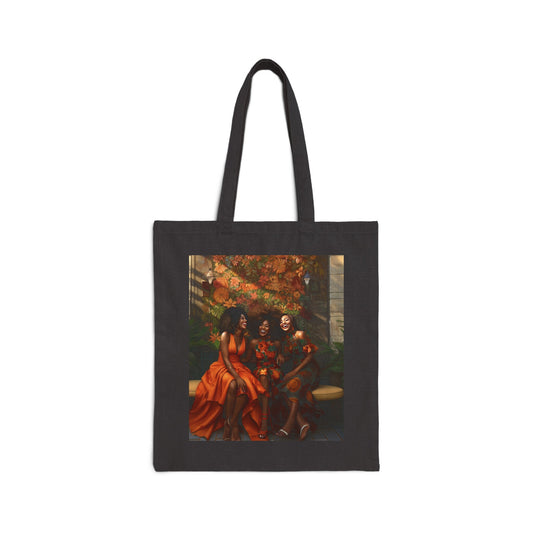 African American Women Reunion Sister Friends Together Gift for Her Cotton Canvas Tote Bag