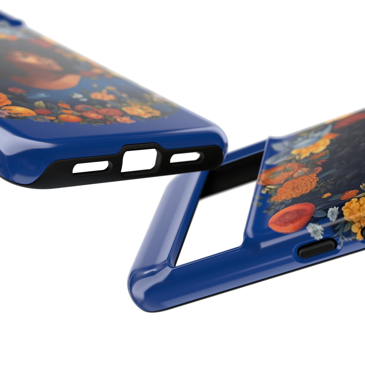 Google Pixel 8 Google Pixel 8 Pro Tough Cases African American Black Women in Flower Wreath Blue Green Orange