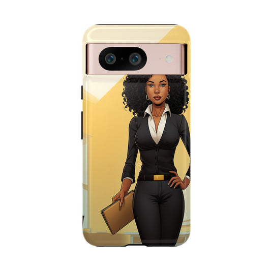 Google Pixel 8 Google Pixel 8 Pro Tough Cases African American Woman Business Woman Entrepreneur