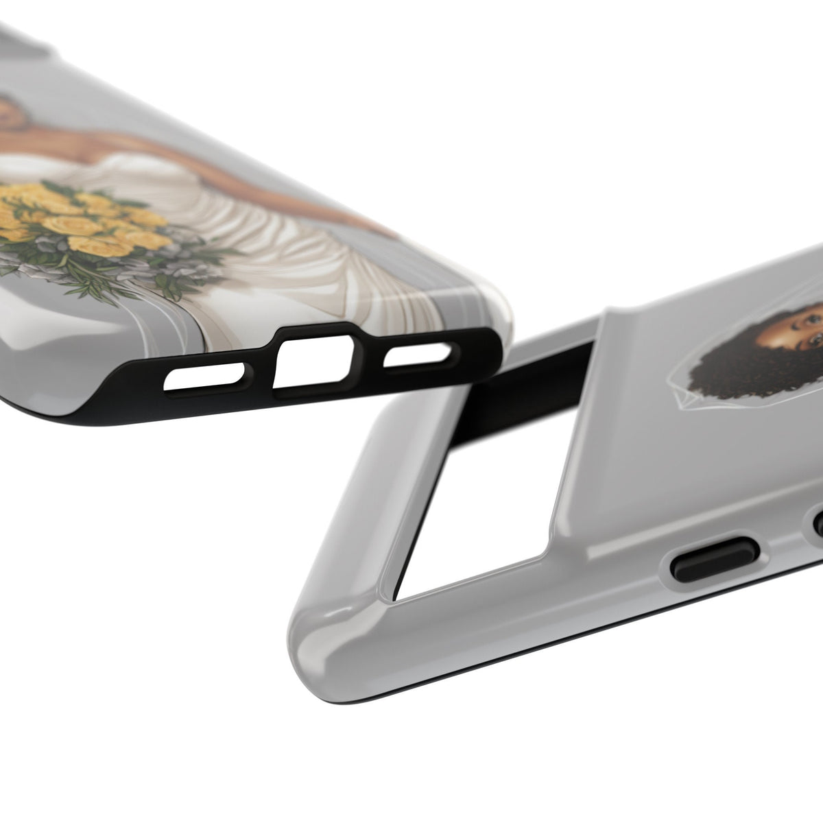 Google Pixel 8 Google Pixel 8 Pro Tough Cases African American Bride Black bride wedding Dress Wedding Gown