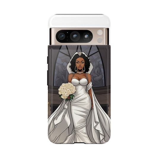 Google Pixel 8 Pro Google Pixel 8 Tough Cases African American Bride Black bride wedding Dress Wedding Gown