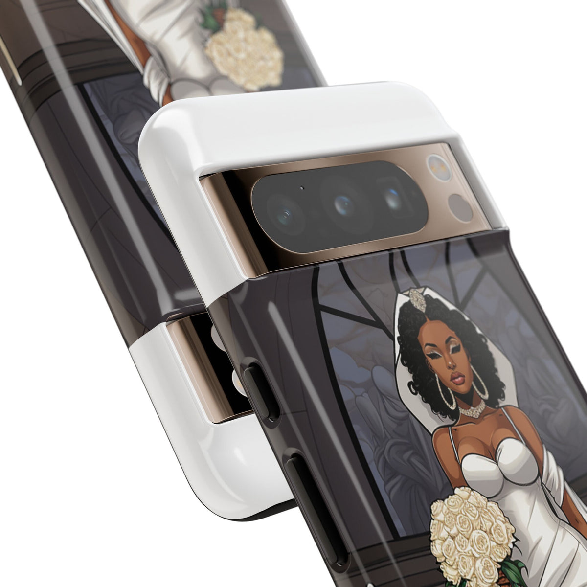 Google Pixel 8 Pro Google Pixel 8 Tough Cases African American Bride Black bride wedding Dress Wedding Gown