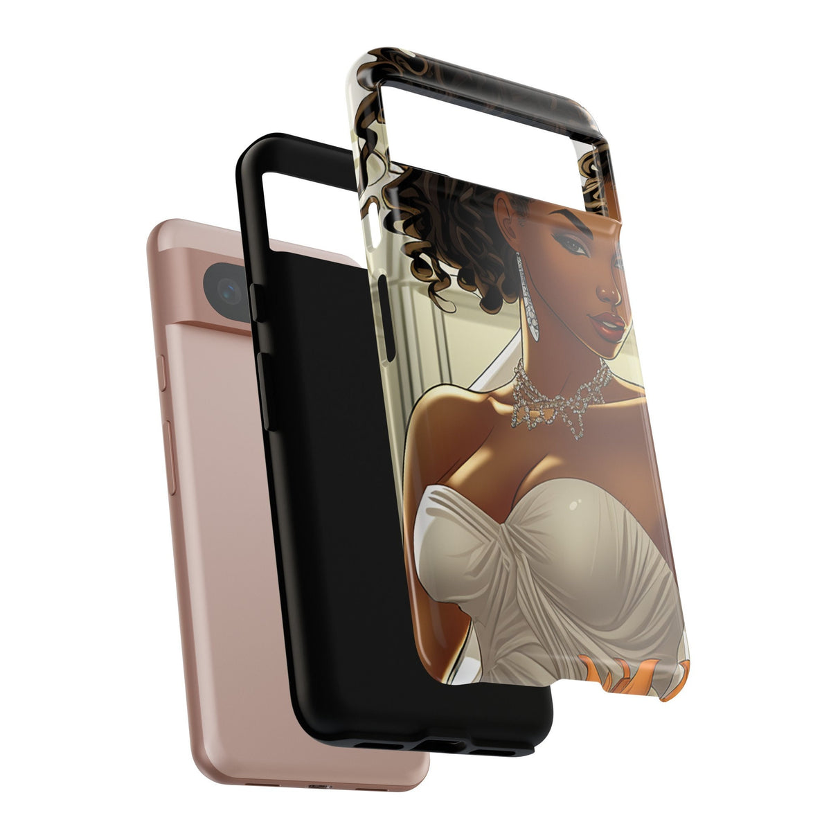 Google Pixel 8 Pro Google Pixel 8 Tough Cases African American Bride Black bride wedding Dress Wedding Gown