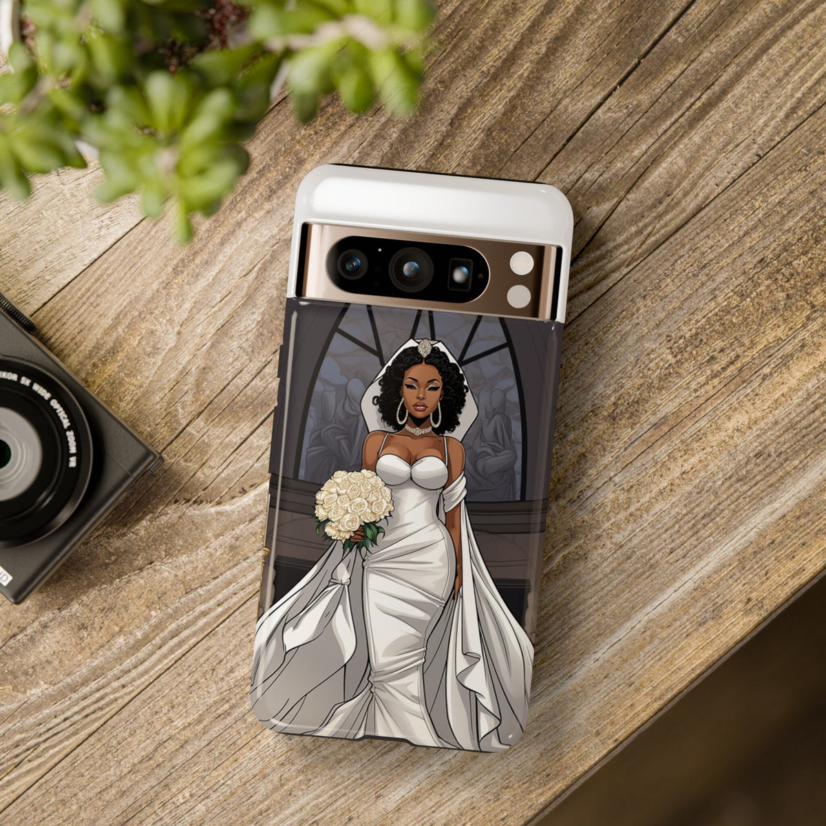 Google Pixel 8 Pro Google Pixel 8 Tough Cases African American Bride Black bride wedding Dress Wedding Gown