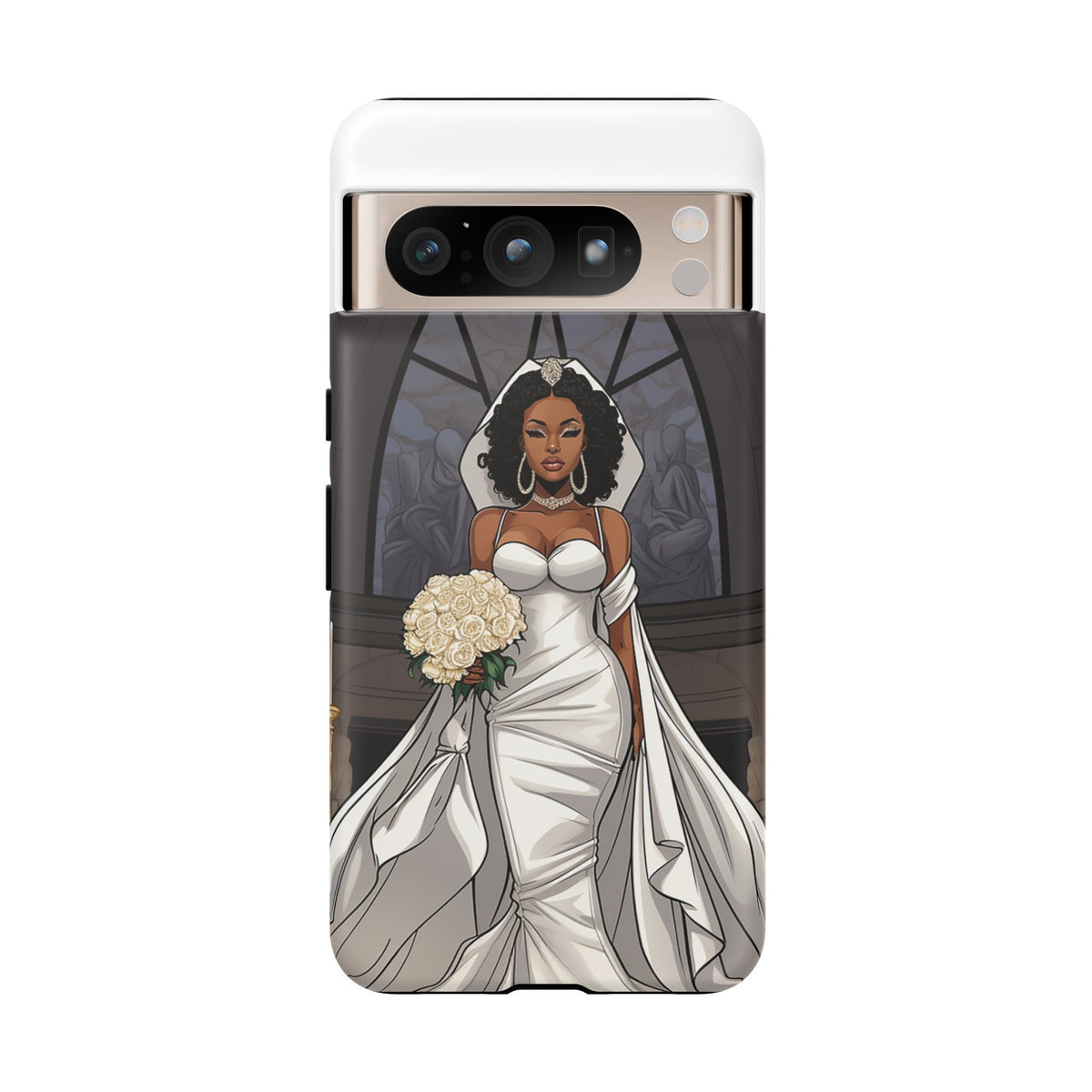 Google Pixel 8 Pro Google Pixel 8 Tough Cases African American Bride Black bride wedding Dress Wedding Gown