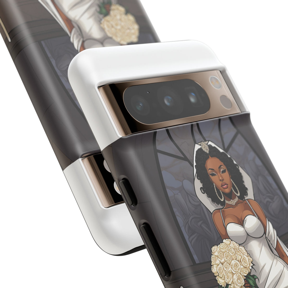 Google Pixel 8 Pro Google Pixel 8 Tough Cases African American Bride Black bride wedding Dress Wedding Gown