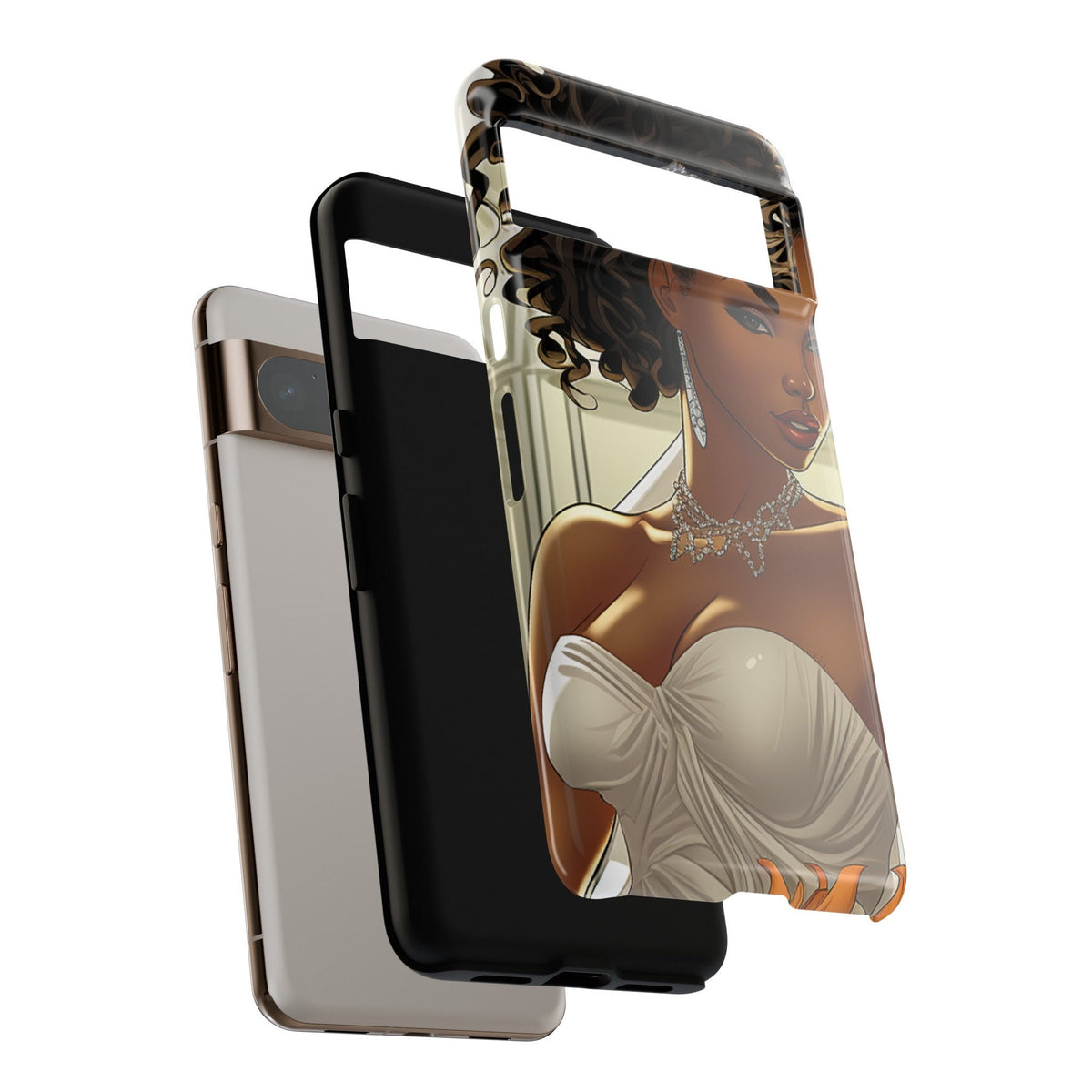 Google Pixel 8 Pro Google Pixel 8 Tough Cases African American Bride Black bride wedding Dress Wedding Gown