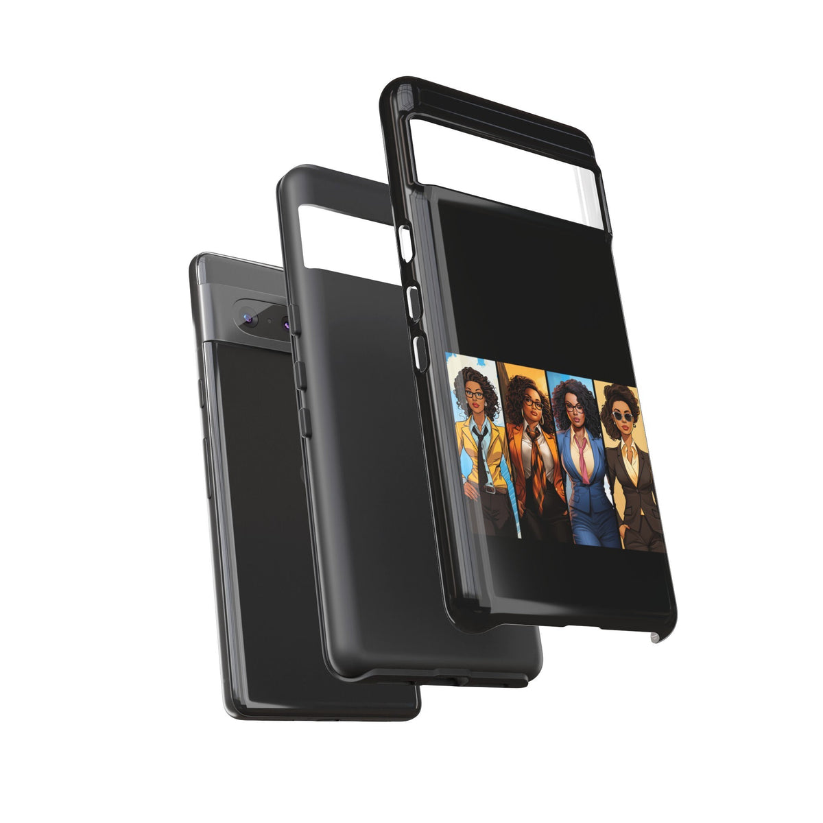Google Pixel 7 Tough Cases African American Black Women Superheroes Strong Black Women