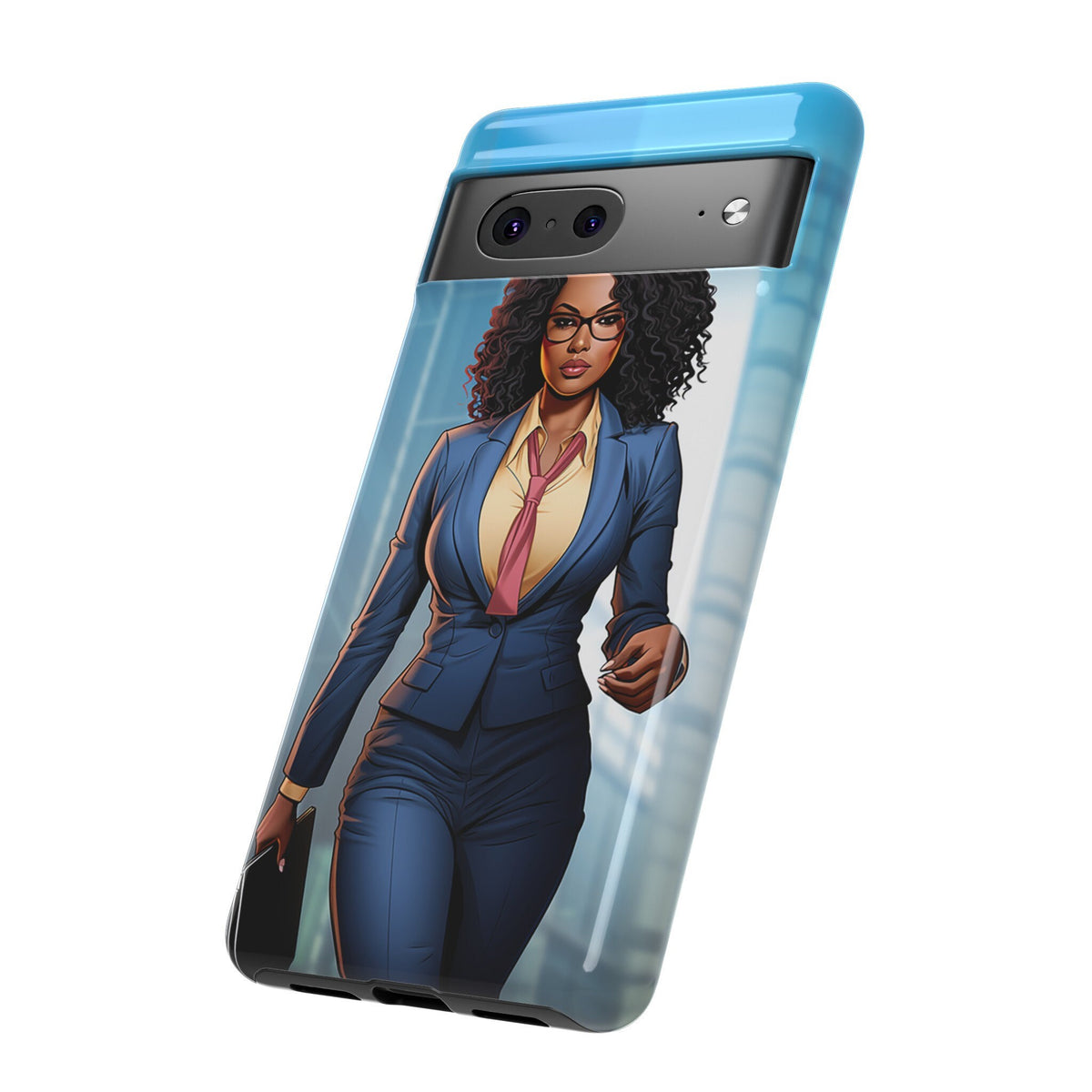 Google Pixel 7 Tough Cases African American Woman Business Woman Entrepreneur Superhero