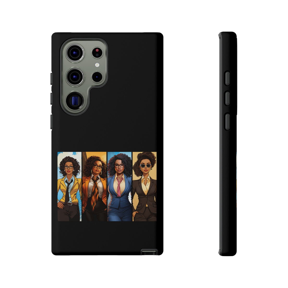 Samsung Galaxy S23 Samsung Galaxy S23 Plus Samsung Galaxy S23 Ultra Tough Cases African American Black Women Superheroes Strong Black Women