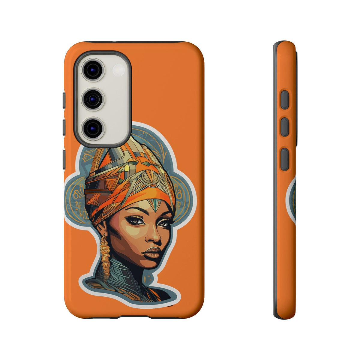 Samsung Galaxy S23 Samsung Galaxy S23 Plus Samsung Galaxy S23 Ultra Tough Cases African American Queen Nubian Princess Black Royalty