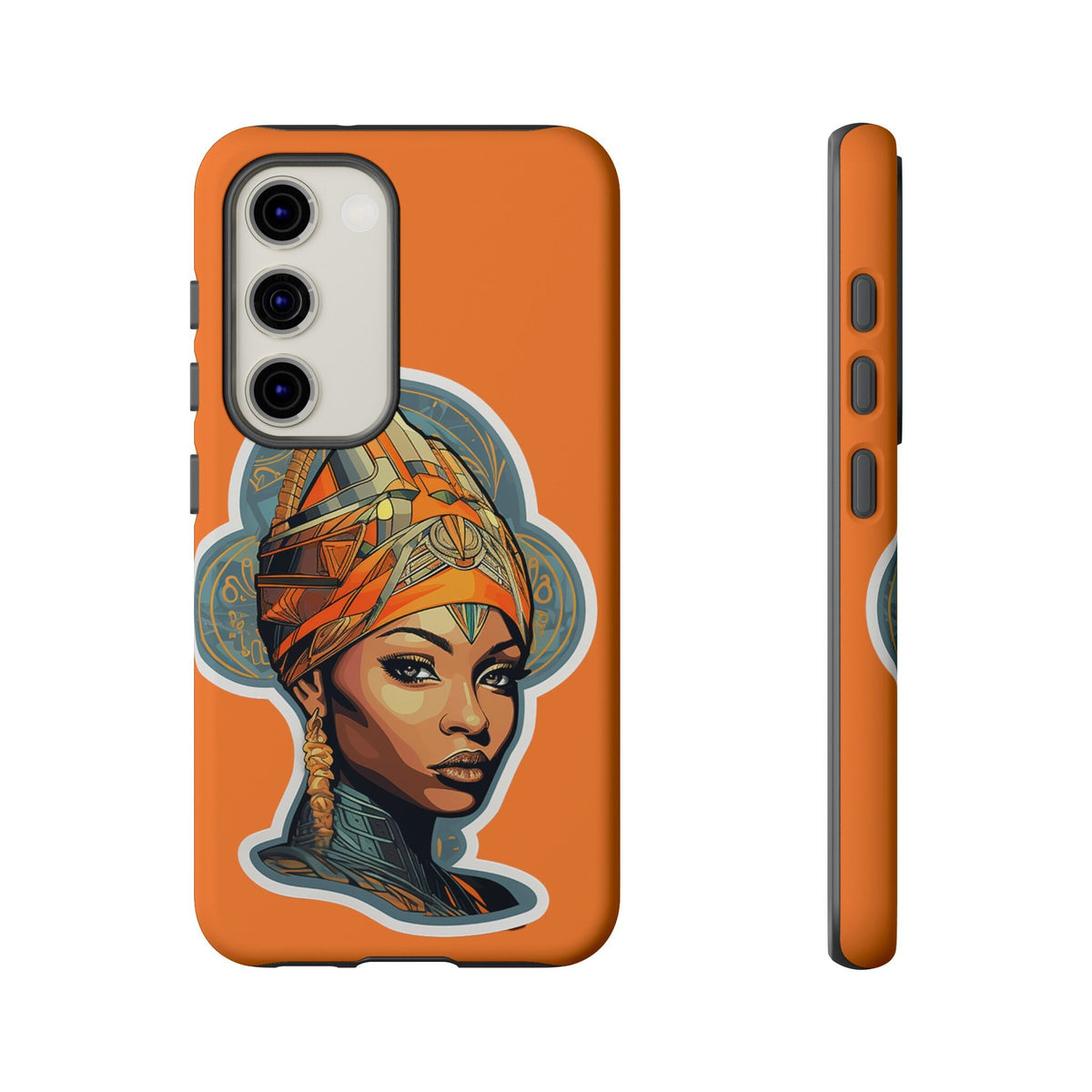 Samsung Galaxy S23 Samsung Galaxy S23 Plus Samsung Galaxy S23 Ultra Tough Cases African American Queen Nubian Princess Black Royalty