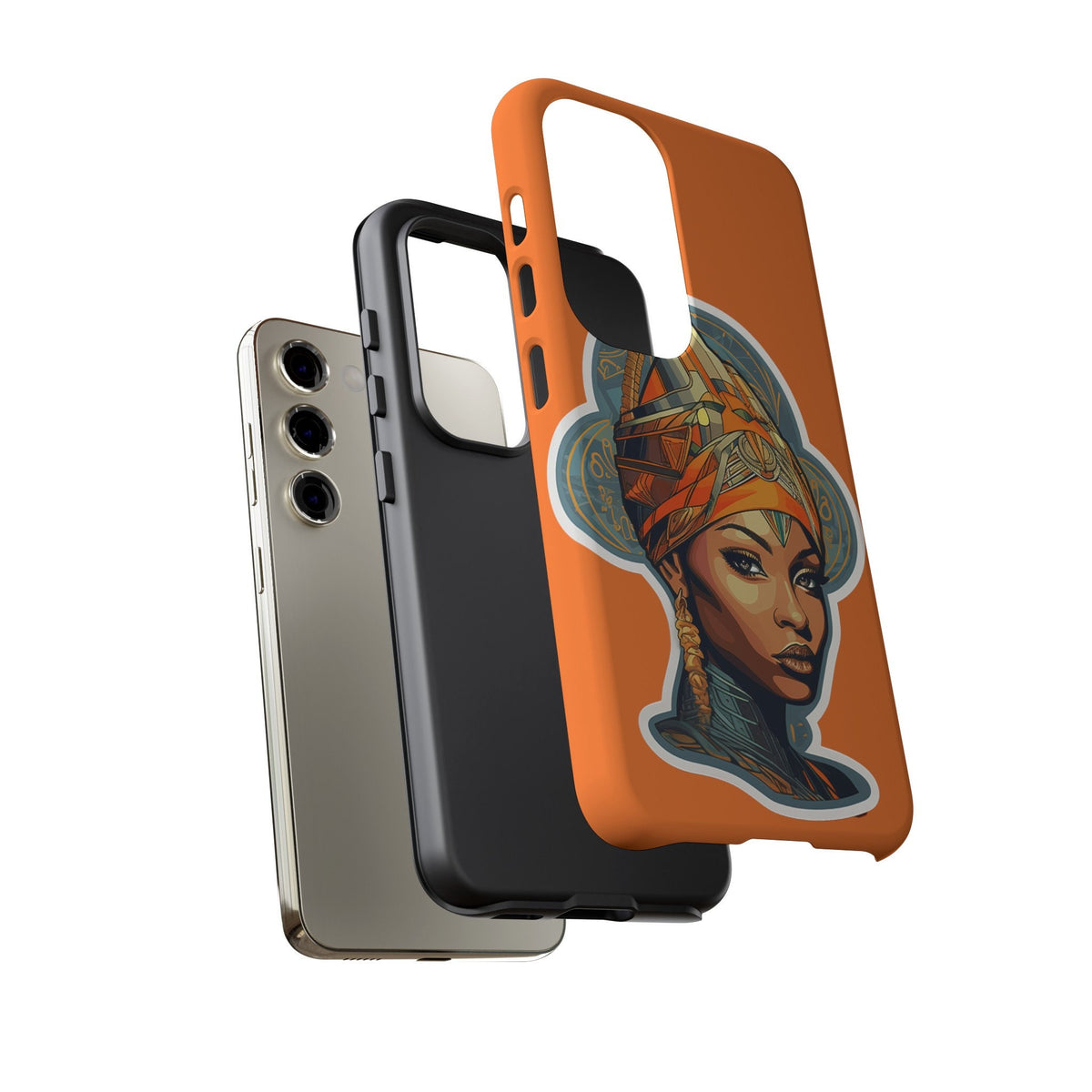 Samsung Galaxy S23 Samsung Galaxy S23 Plus Samsung Galaxy S23 Ultra Tough Cases African American Queen Nubian Princess Black Royalty
