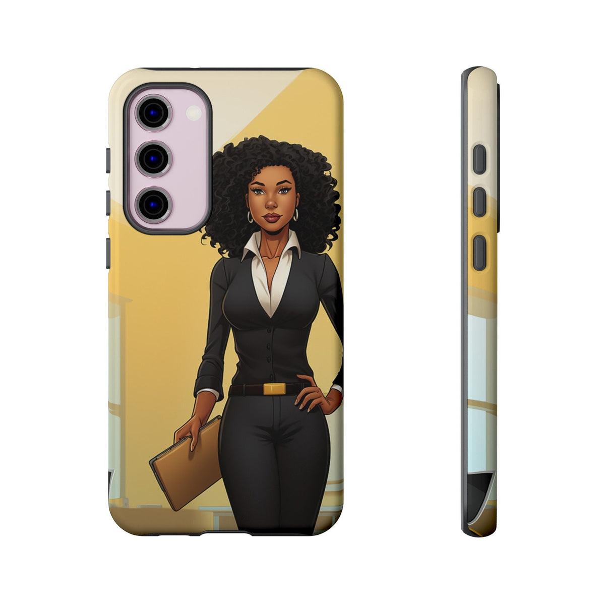 Samsung Galaxy S23 Samsung Galaxy S23 Plus Samsung Galaxy S23 Ultra Tough Cases African American Woman Business Woman Entrepreneur