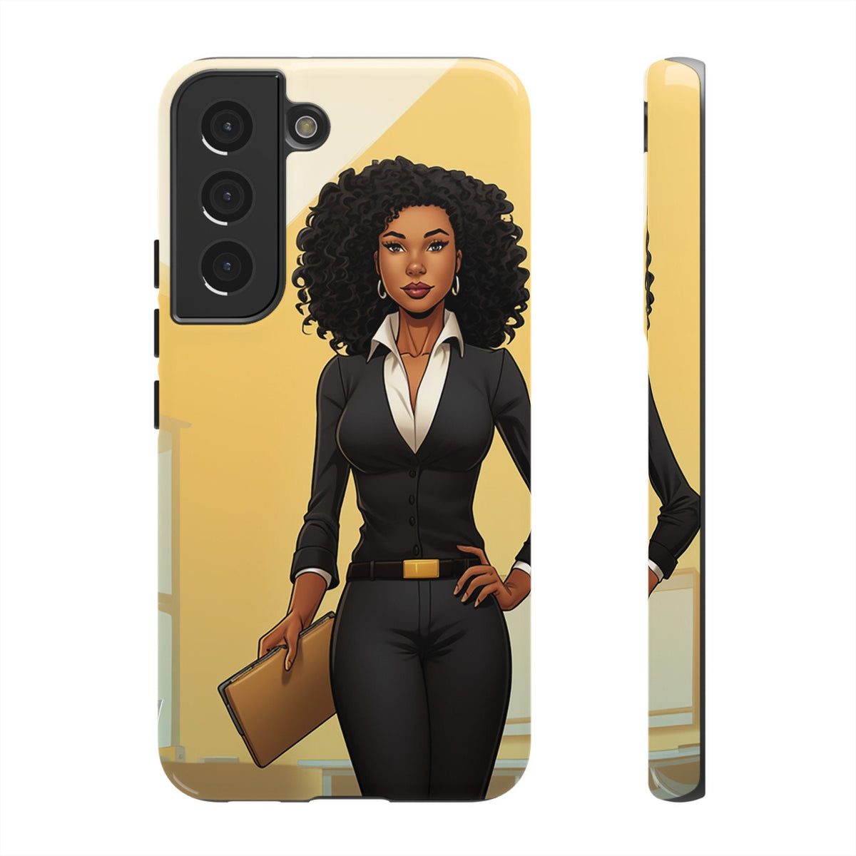 Samsung Galaxy S22 Samsung Galaxy S22 Plus Samsung Galaxy S22 Ultra Tough Cases African American Woman Business Woman Entrepreneur