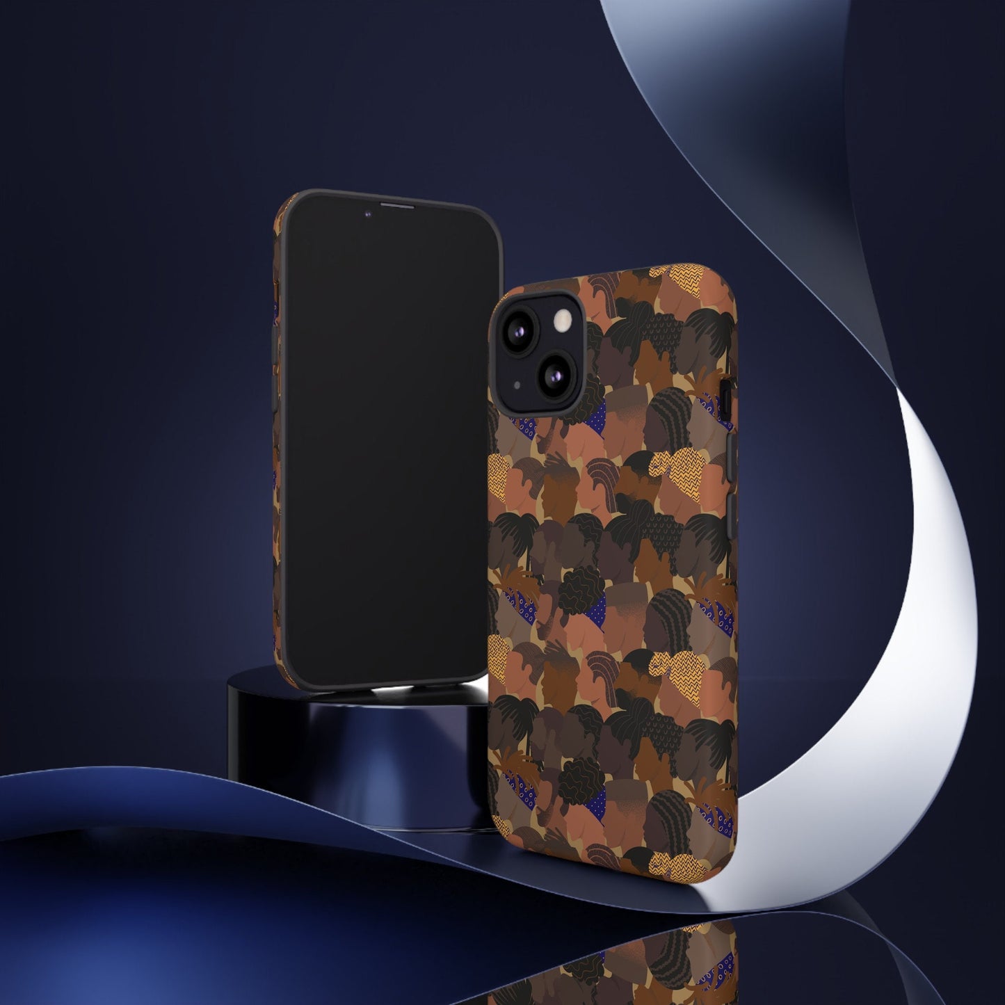 iPhone 13, iPhone 13 Pro, iPhone 13 Mini, iPhone 13 Pro Max Tough Cases African American Woman Black Woman
