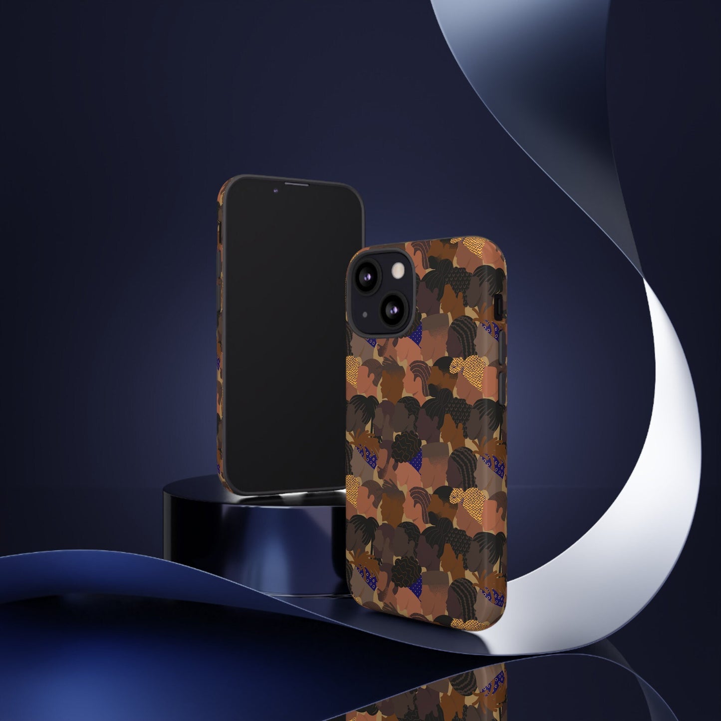 iPhone 13, iPhone 13 Pro, iPhone 13 Mini, iPhone 13 Pro Max Tough Cases African American Woman Black Woman