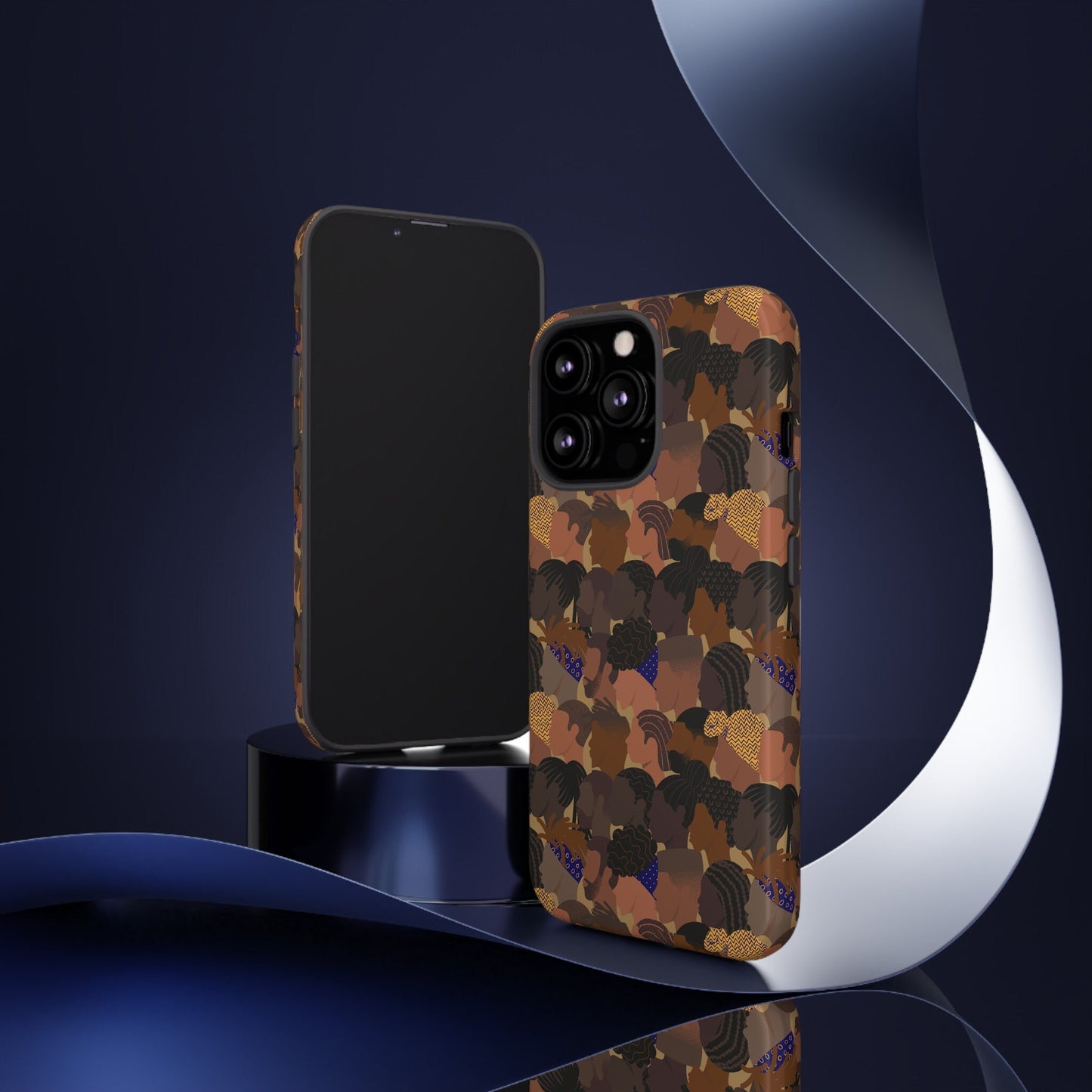 iPhone 13, iPhone 13 Pro, iPhone 13 Mini, iPhone 13 Pro Max Tough Cases African American Woman Black Woman