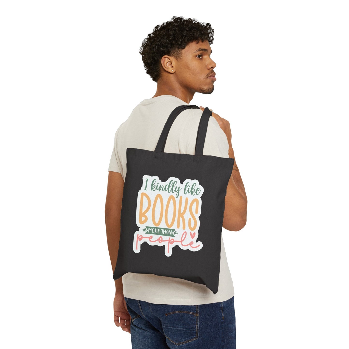 Book Lover Book Dragon Like people more than book gift for her Book Reader gift Canvas Tote Bag