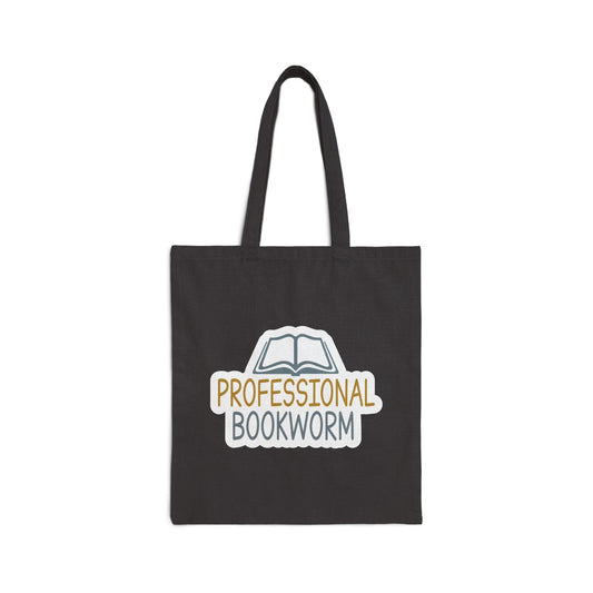 Professional bookworm book lover gift for her book dragon power reader gift Cotton Canvas Tote Bag