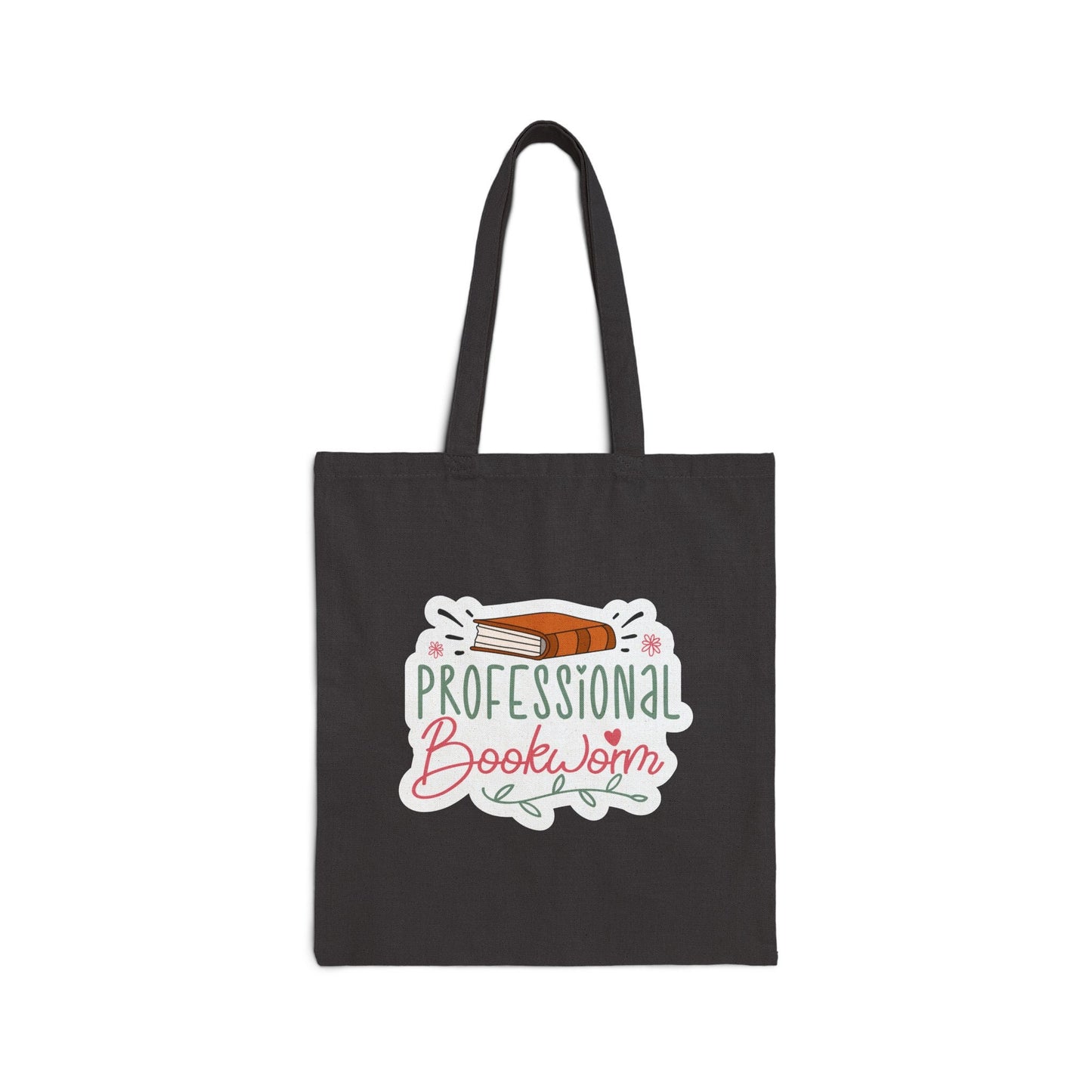 Professional Bookworm (Book Dragon) Book lover Gift Book Dragon Book Nerd Power Reader Present Cotton Canvas Tote Bag