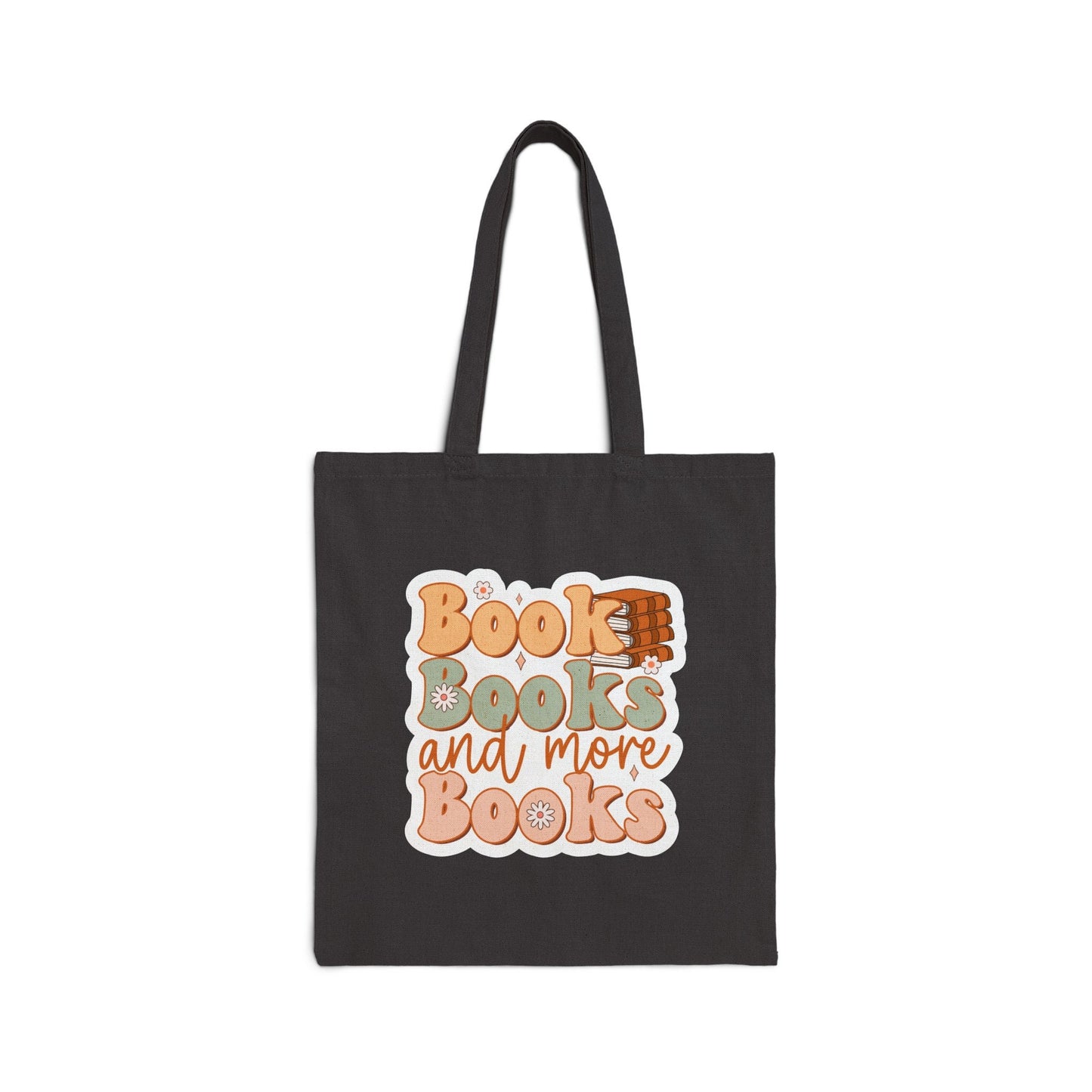 Books, Book, and More Books Power Reader Book Dragon Gift Cotton Canvas Tote Bag