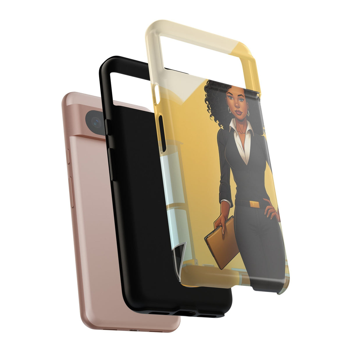 Google Pixel 8 Google Pixel 8 Pro Tough Cases African American Woman Business Woman Entrepreneur