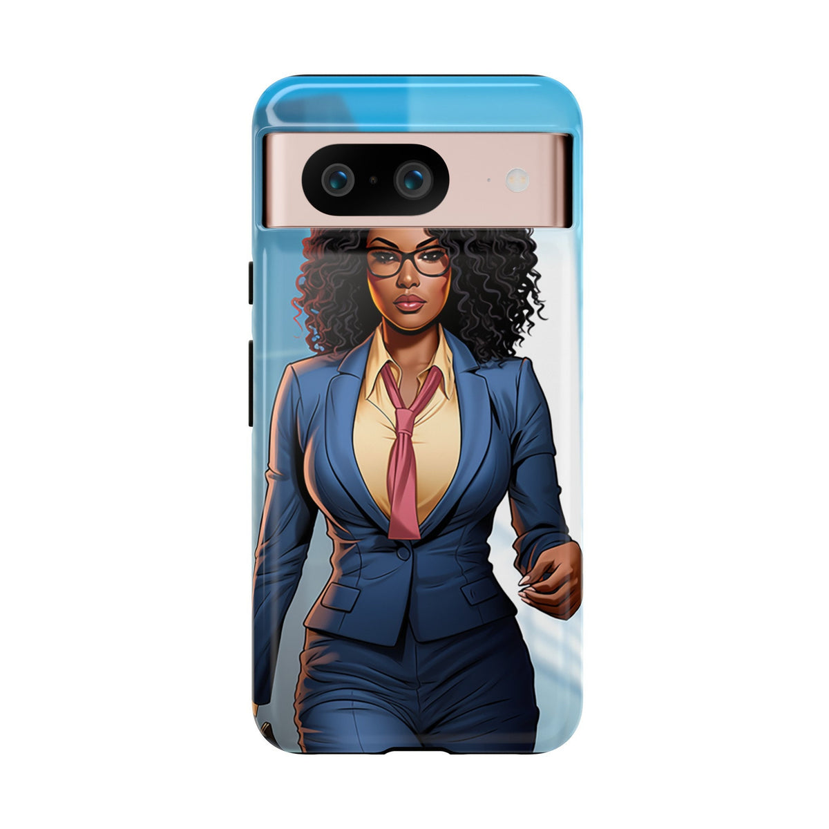 Google Pixel 8 Google Pixel 8 Pro Tough Cases African American Woman Business Woman Entrepreneur Superhero