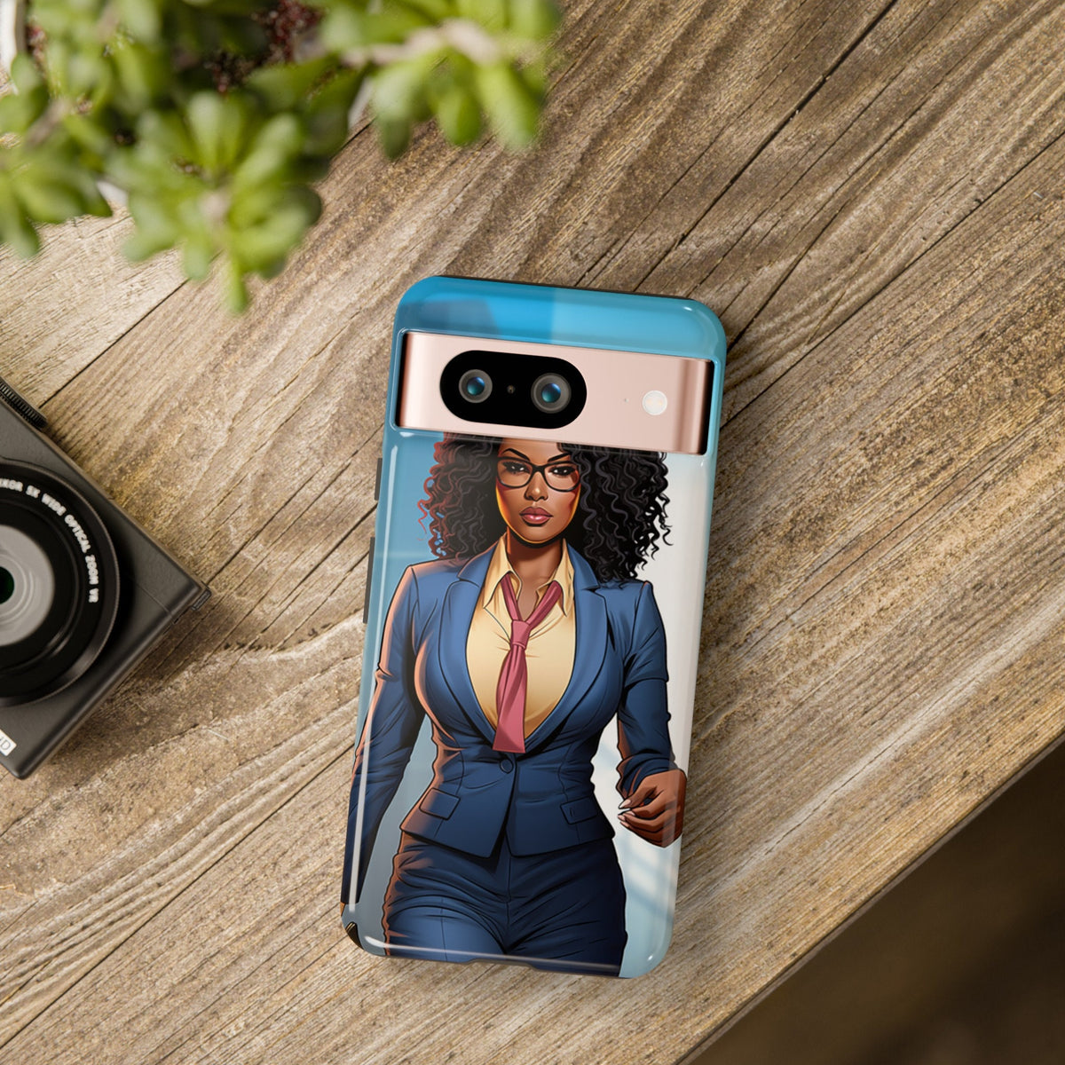 Google Pixel 8 Google Pixel 8 Pro Tough Cases African American Woman Business Woman Entrepreneur Superhero