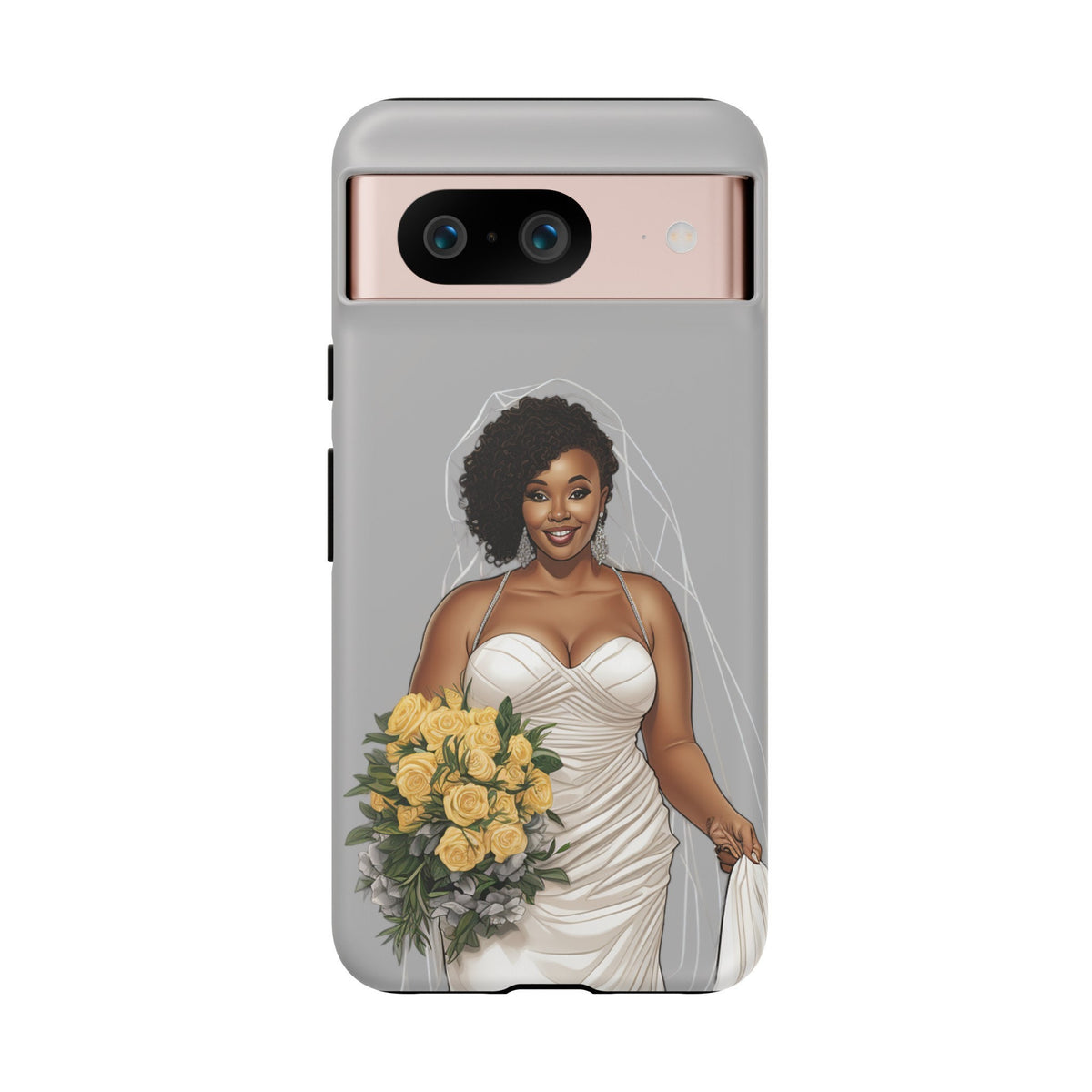 Google Pixel 8 Google Pixel 8 Pro Tough Cases African American Bride Black bride wedding Dress Wedding Gown