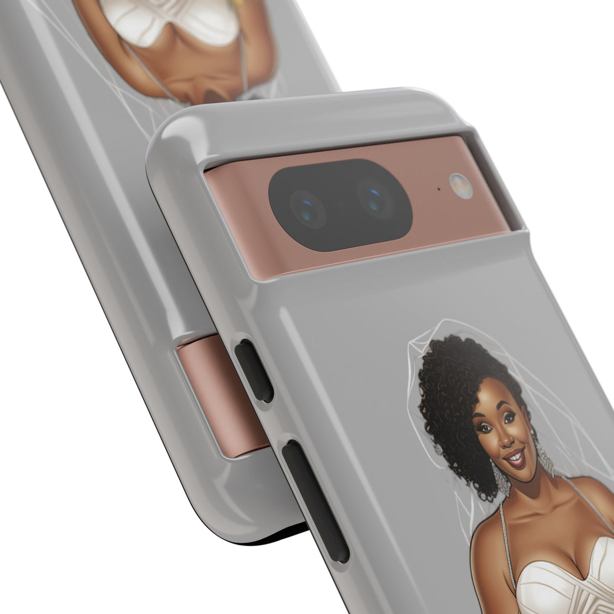 Google Pixel 8 Google Pixel 8 Pro Tough Cases African American Bride Black bride wedding Dress Wedding Gown