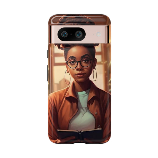 Google Pixel 8 Pro Google Pixel 8 Tough Cases African American Reader Woman Girl Book Dragon Power Reader