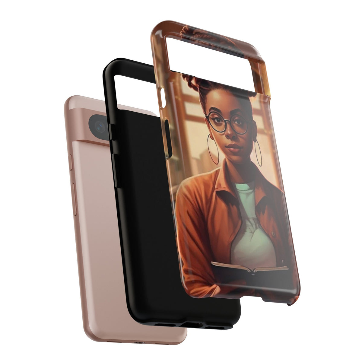 Google Pixel 8 Pro Google Pixel 8 Tough Cases African American Reader Woman Girl Book Dragon Power Reader