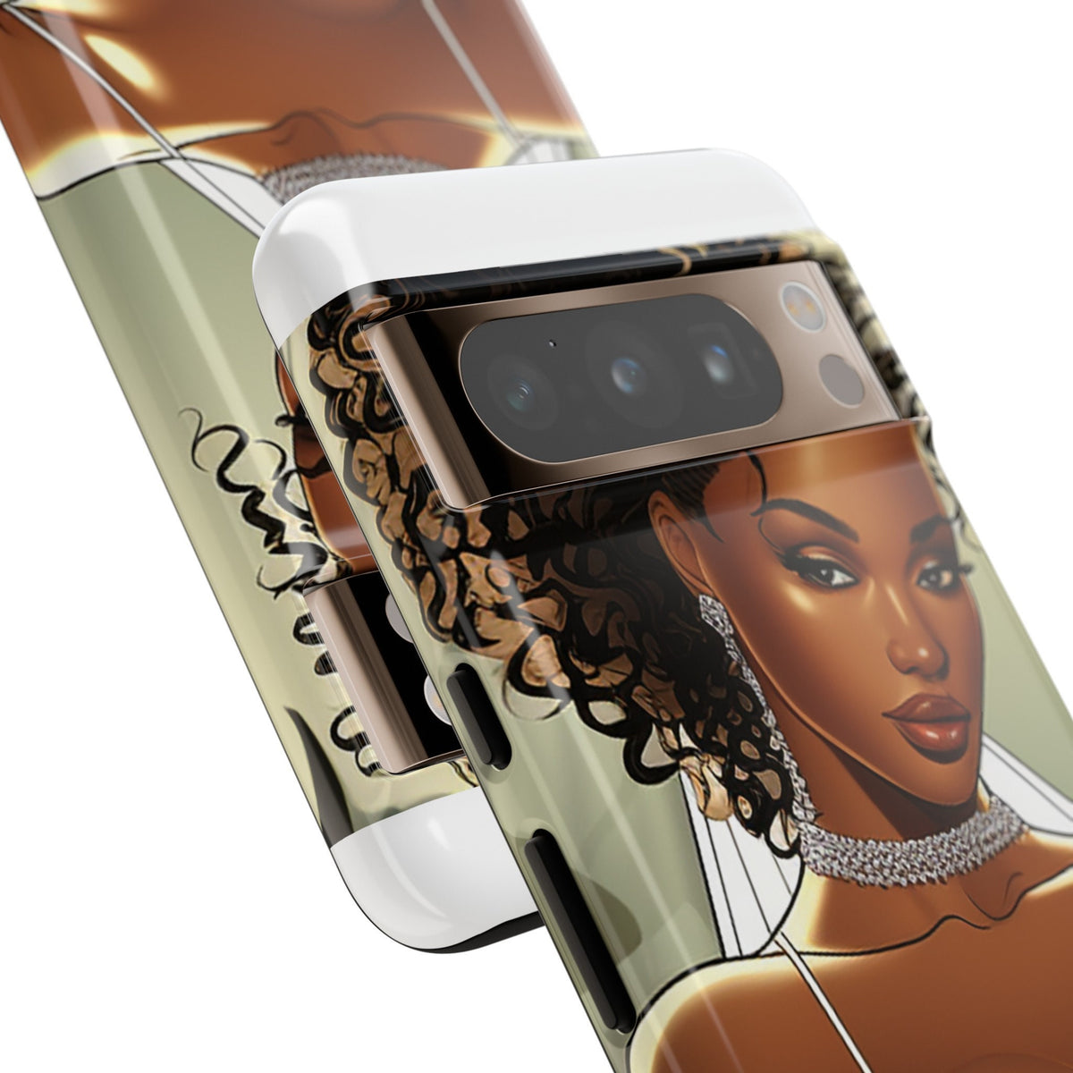 Google Pixel 8 Pro Google Pixel 8 Tough Cases African American Bride Black bride wedding Dress Wedding Gown