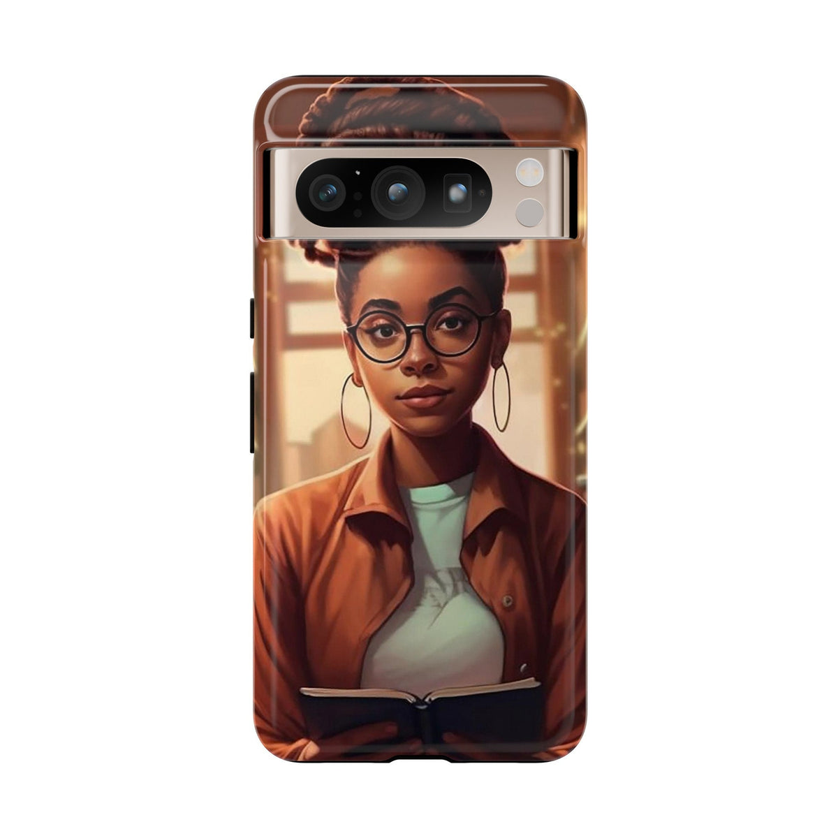 Google Pixel 8 Pro Google Pixel 8 Tough Cases African American Reader Woman Girl Book Dragon Power Reader