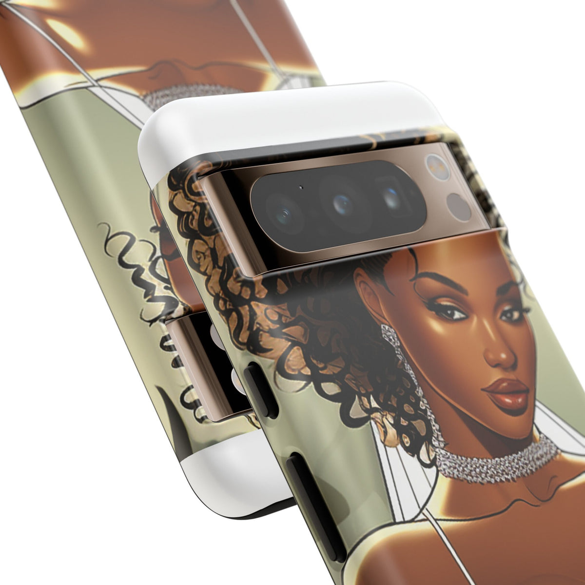 Google Pixel 8 Pro Google Pixel 8 Tough Cases African American Bride Black bride wedding Dress Wedding Gown