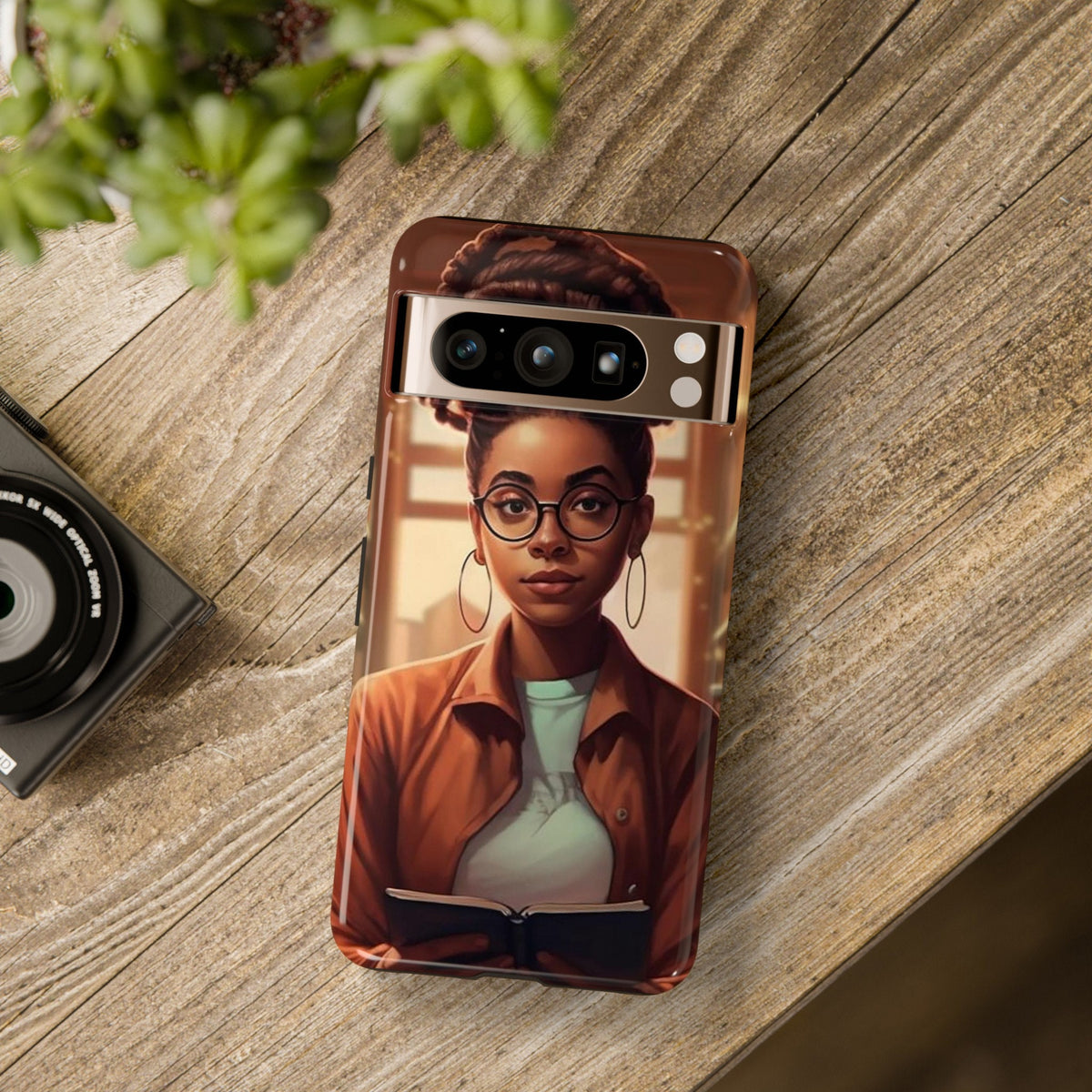 Google Pixel 8 Pro Google Pixel 8 Tough Cases African American Reader Woman Girl Book Dragon Power Reader