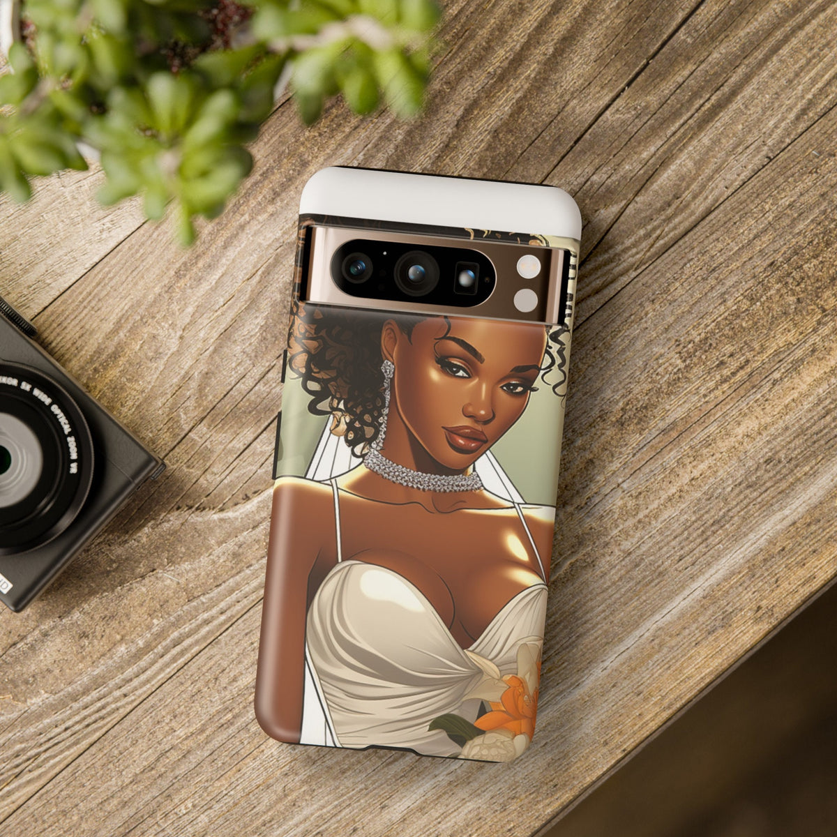 Google Pixel 8 Pro Google Pixel 8 Tough Cases African American Bride Black bride wedding Dress Wedding Gown