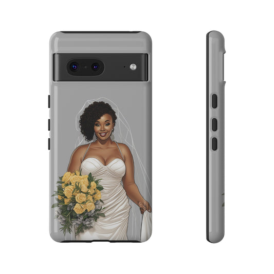 Google Pixel 7 Tough Cases African American Bride Black bride wedding Dress Wedding Gown