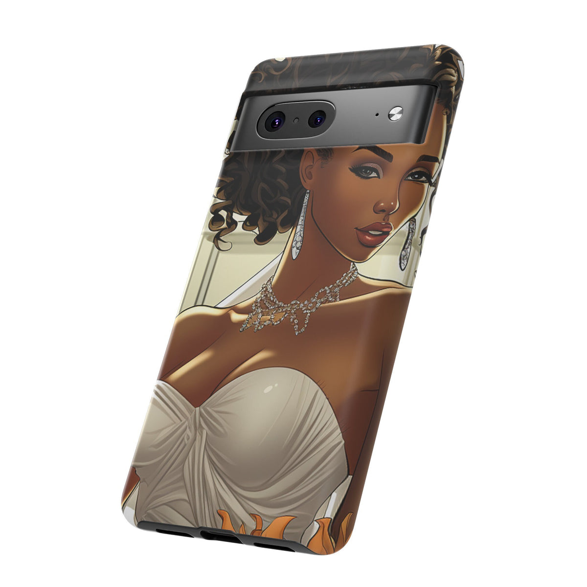 Google Pixel 7 Tough Cases African American Bride Black bride wedding Dress Wedding Gown
