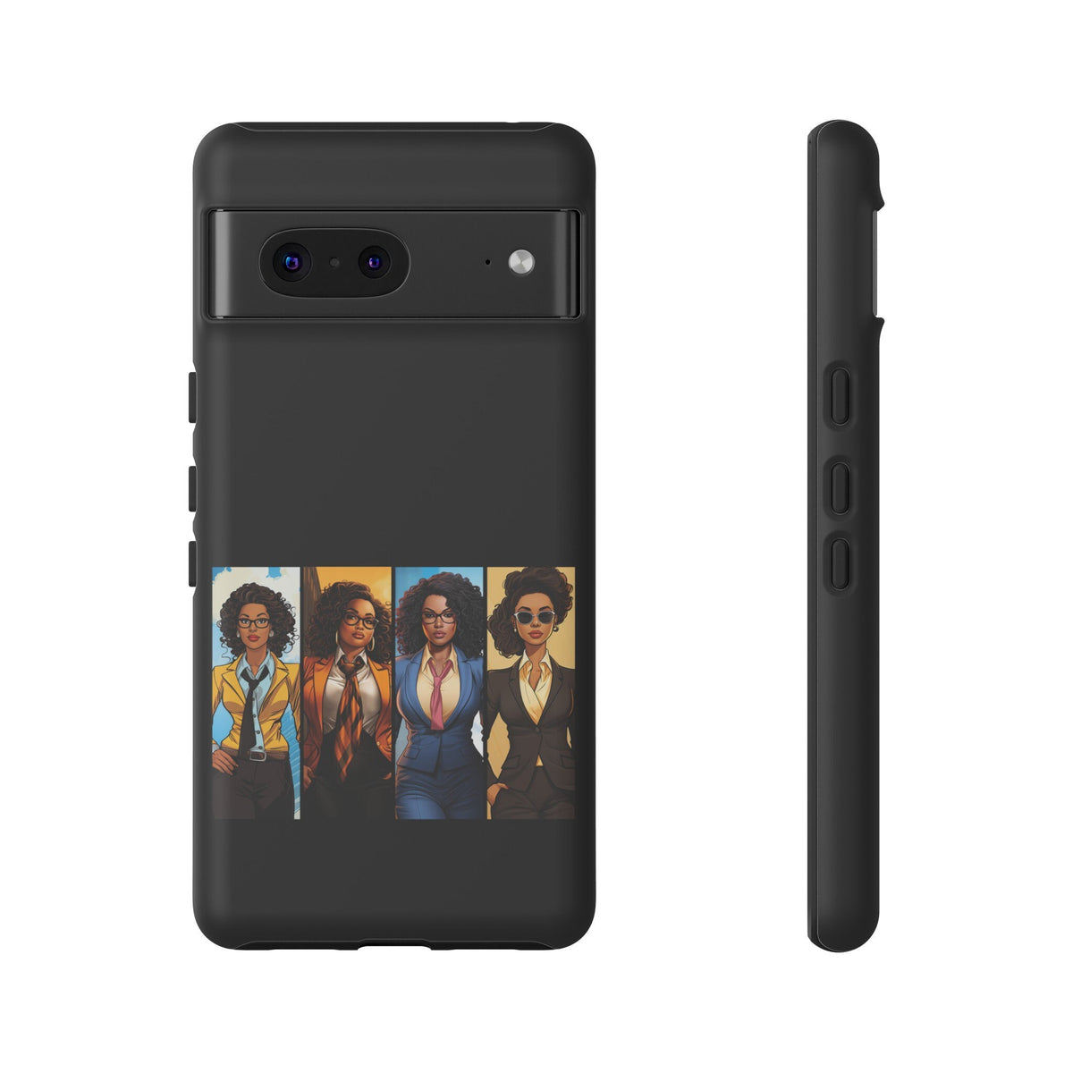 Google Pixel 7 Tough Cases African American Black Women Superheroes Strong Black Women