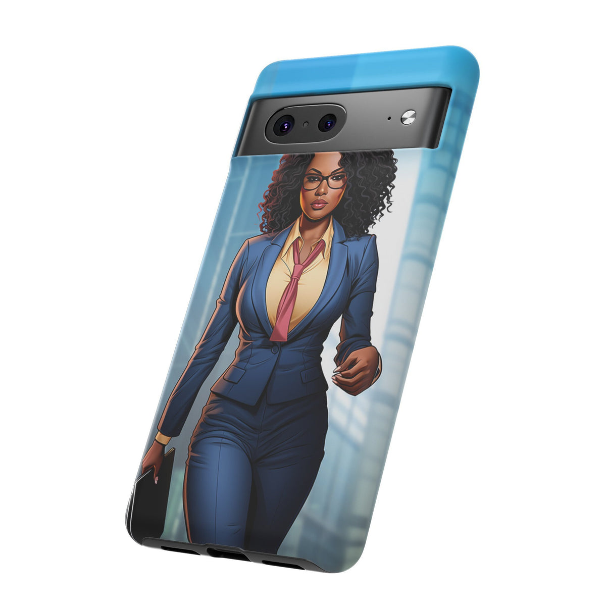 Google Pixel 7 Tough Cases African American Woman Business Woman Entrepreneur Superhero