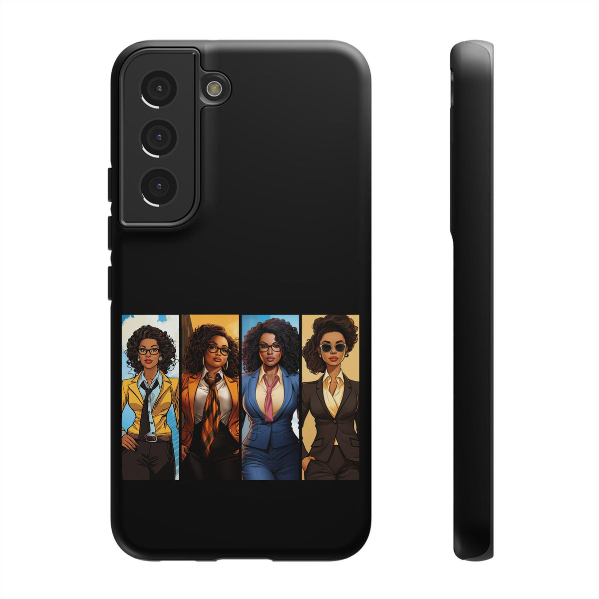 Samsung Galaxy S22 Samsung Galaxy S22 Plus Samsung Galaxy S22 Ultra Tough Cases African American Black Women Superheroes Strong Black Women