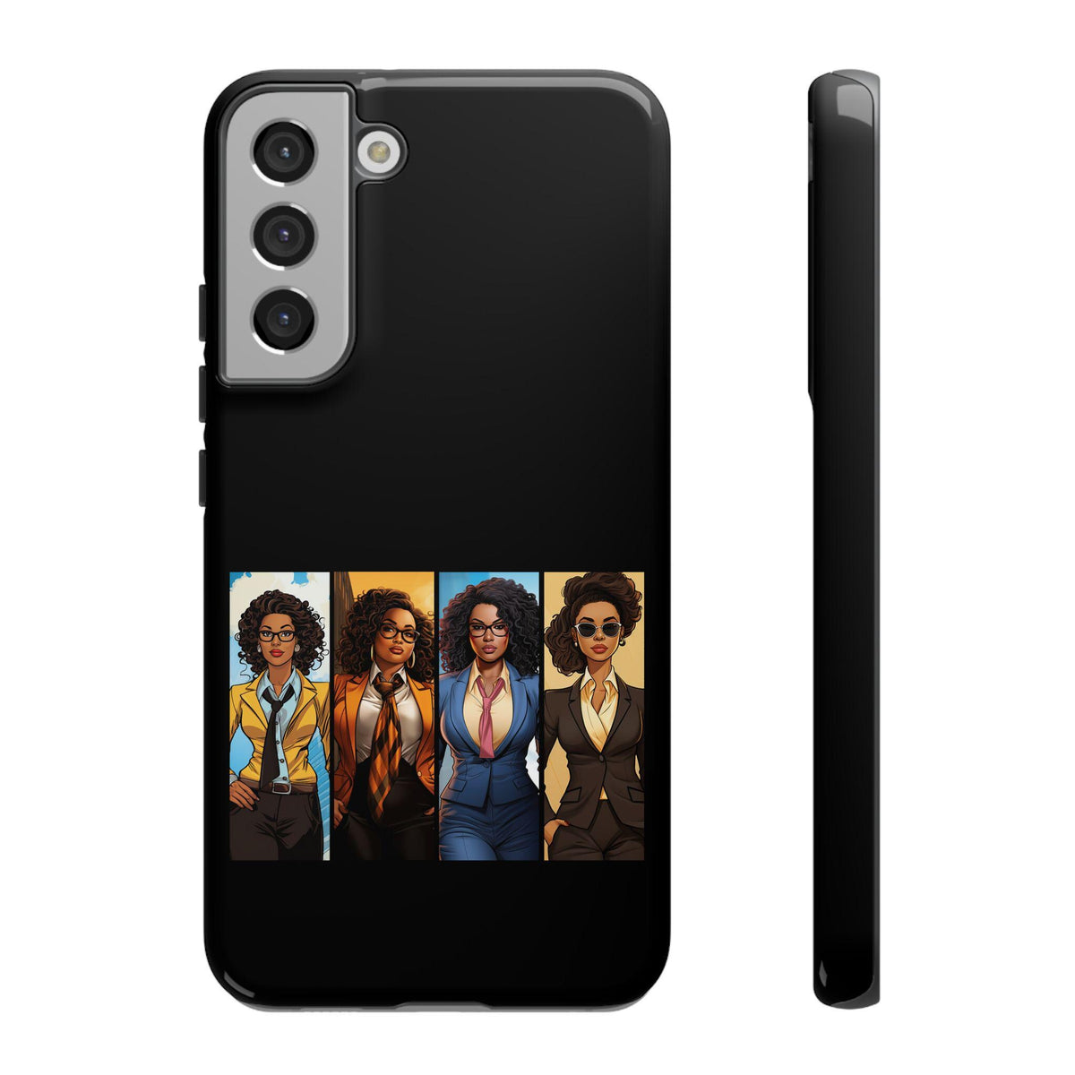 Samsung Galaxy S22 Samsung Galaxy S22 Plus Samsung Galaxy S22 Ultra Tough Cases African American Black Women Superheroes Strong Black Women